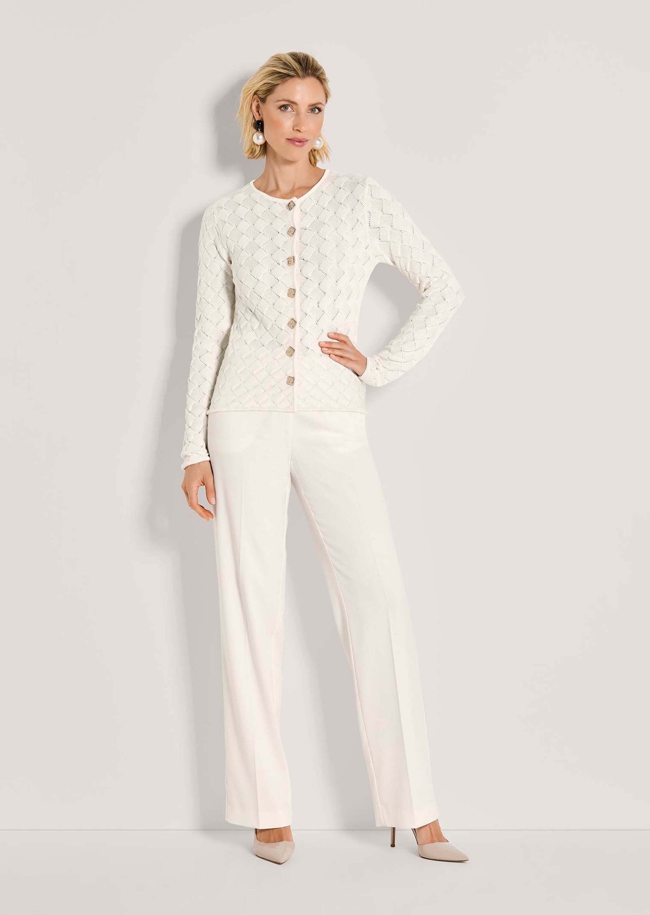 MADELEINE Strickjacke "Strickblazer Edler Struktur-Blazer mit Strickmuster, günstig online kaufen