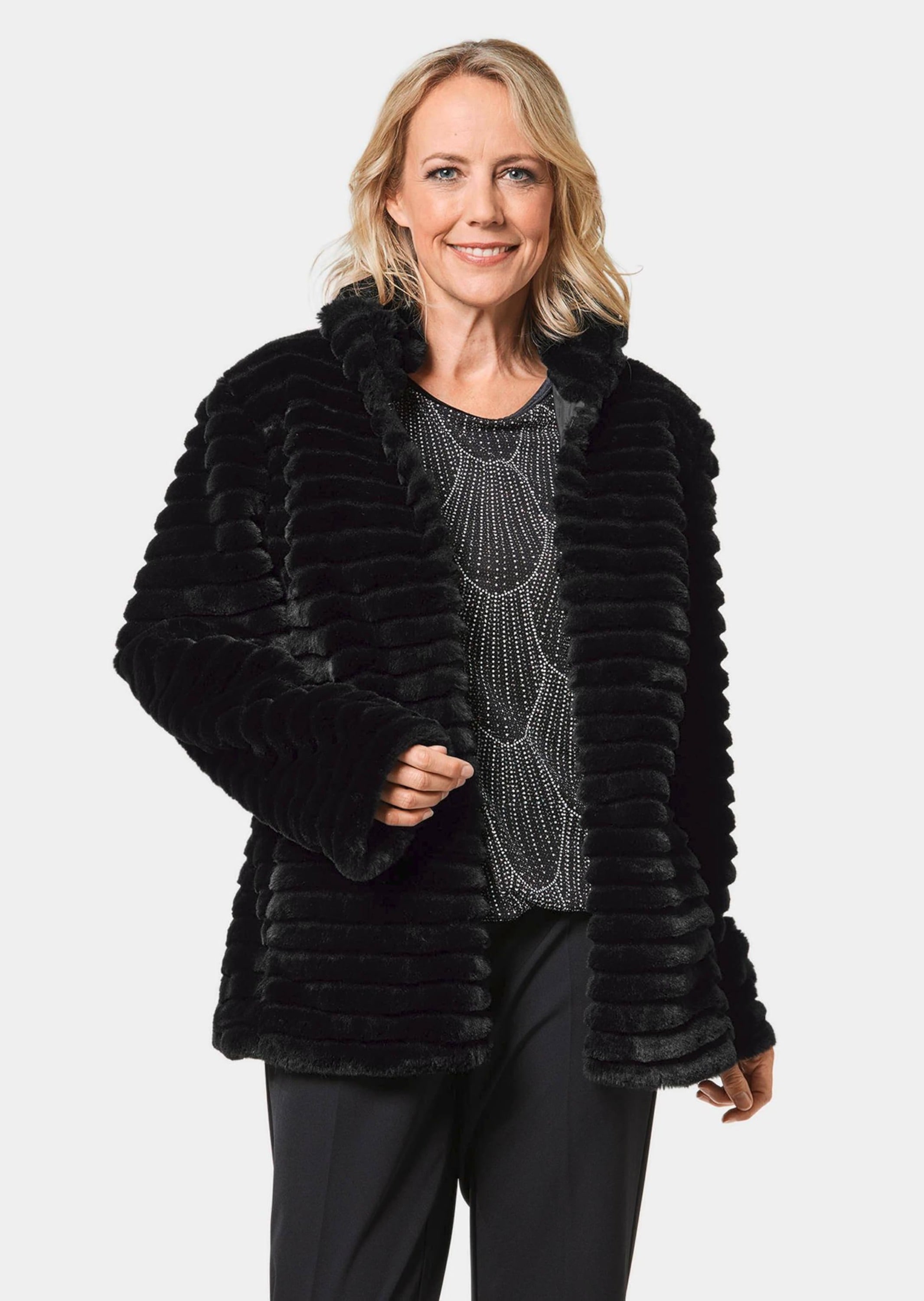 GOLDNER Kurzjacke »Jacke in Rexkanin-Optik Jacke in Rexkanin-Optik«