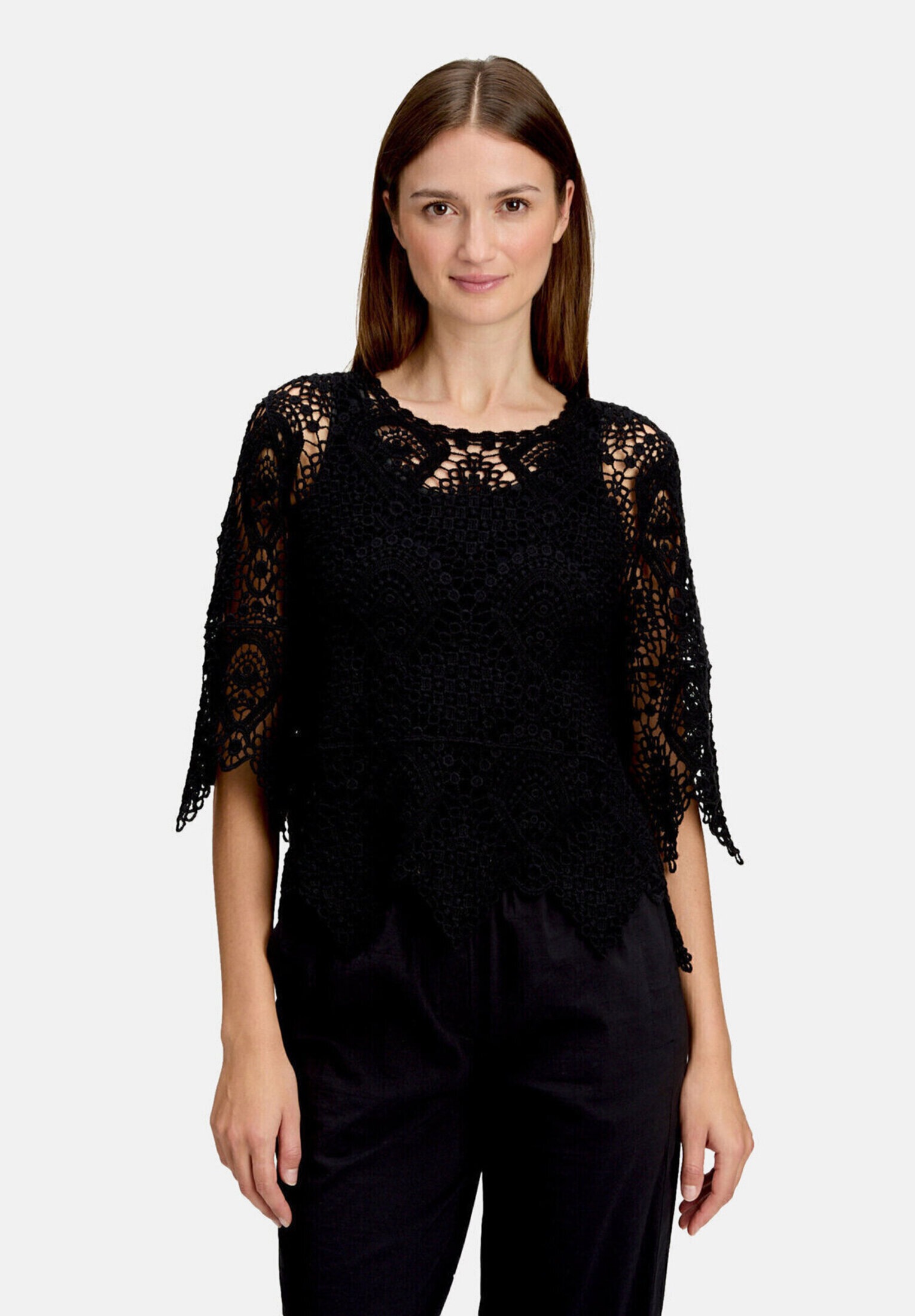Betty&Co Kurzarmshirt »Damen mit Lochmuster« 1 tlg.
