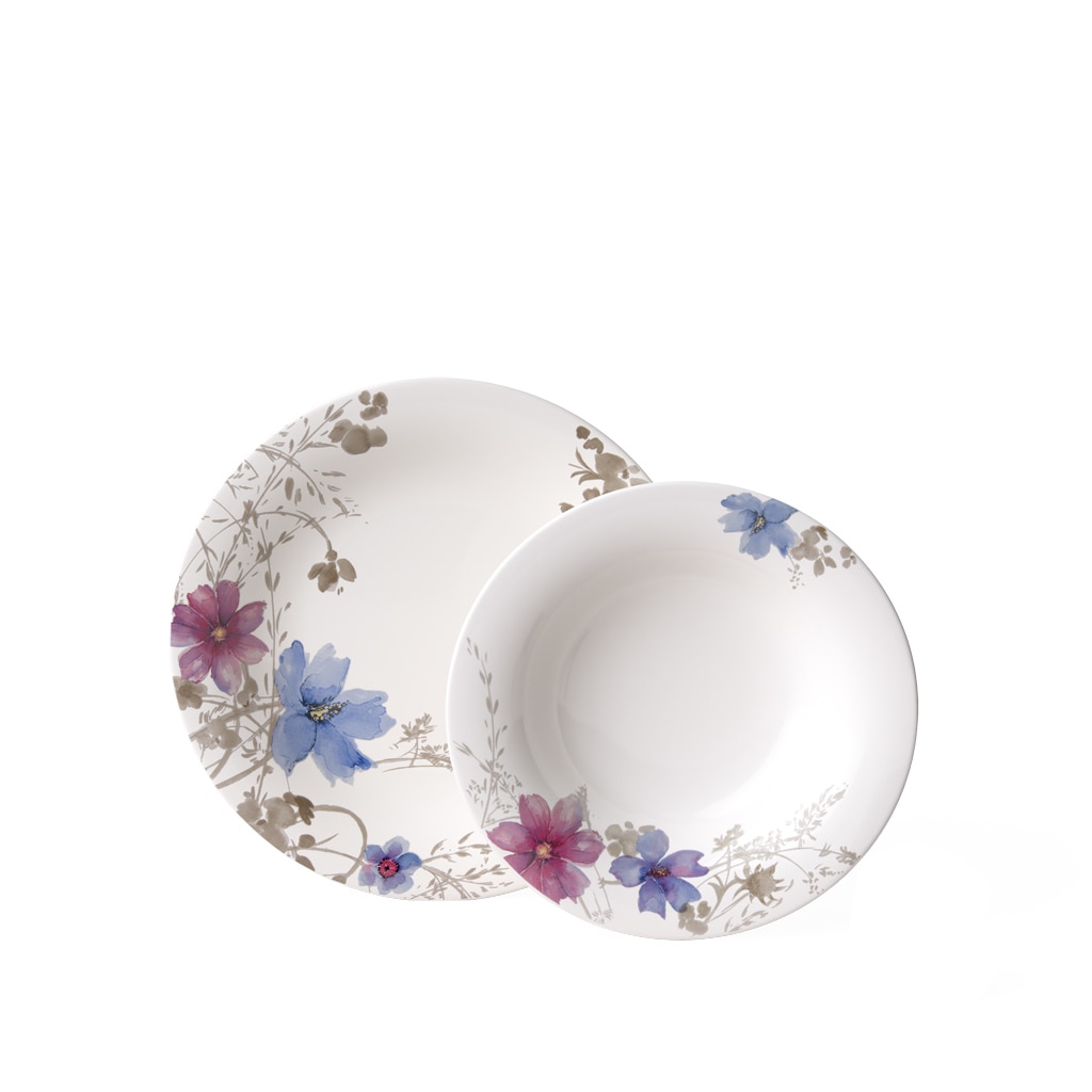 Villeroy & Boch Tafelservice "Mariefleur Gris Basic" Made in Germany, Fine günstig online kaufen