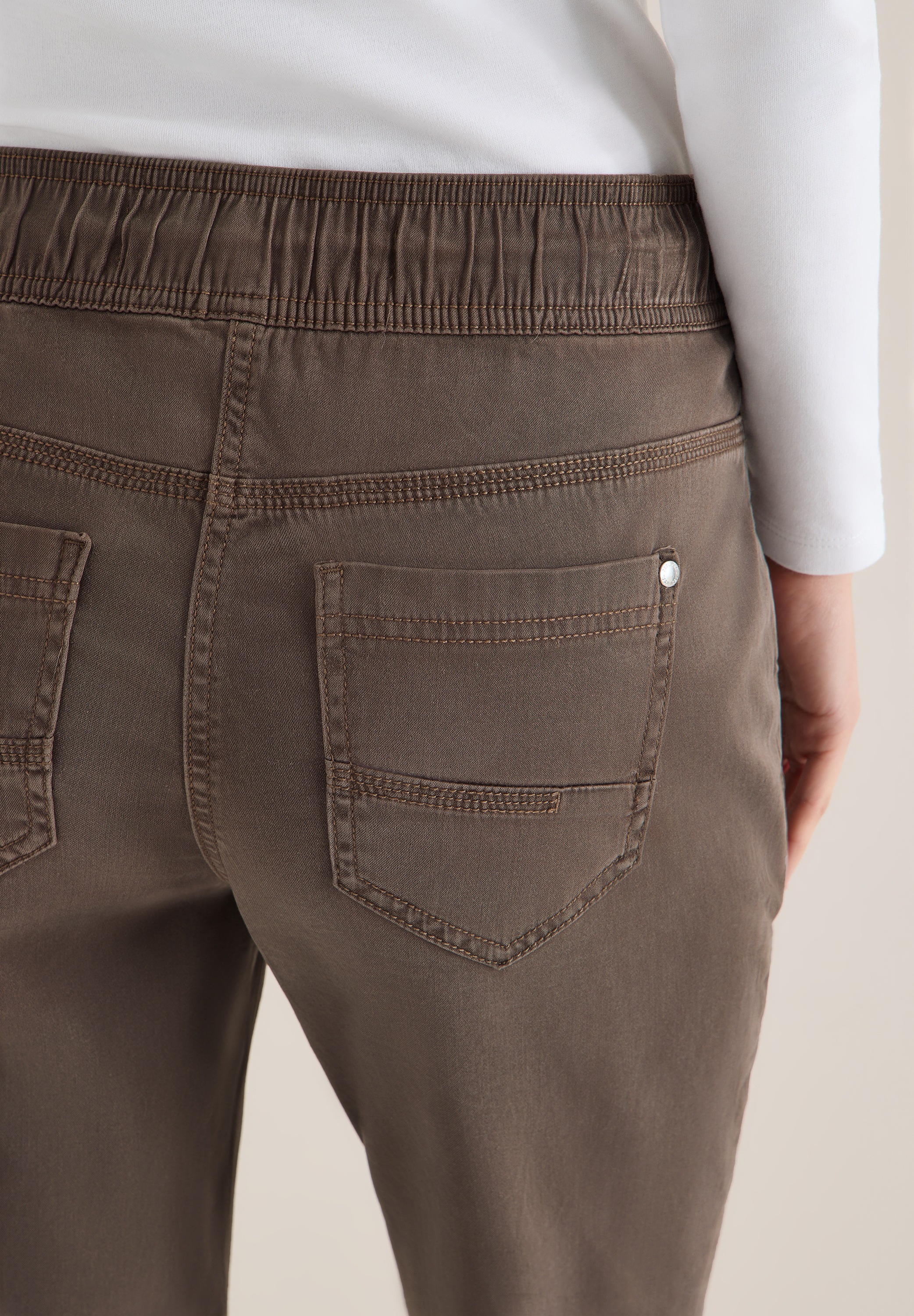 Thumbnail - Cecil Stoffhose "Style Tracey" mit elastischem Bund und Kordelzug