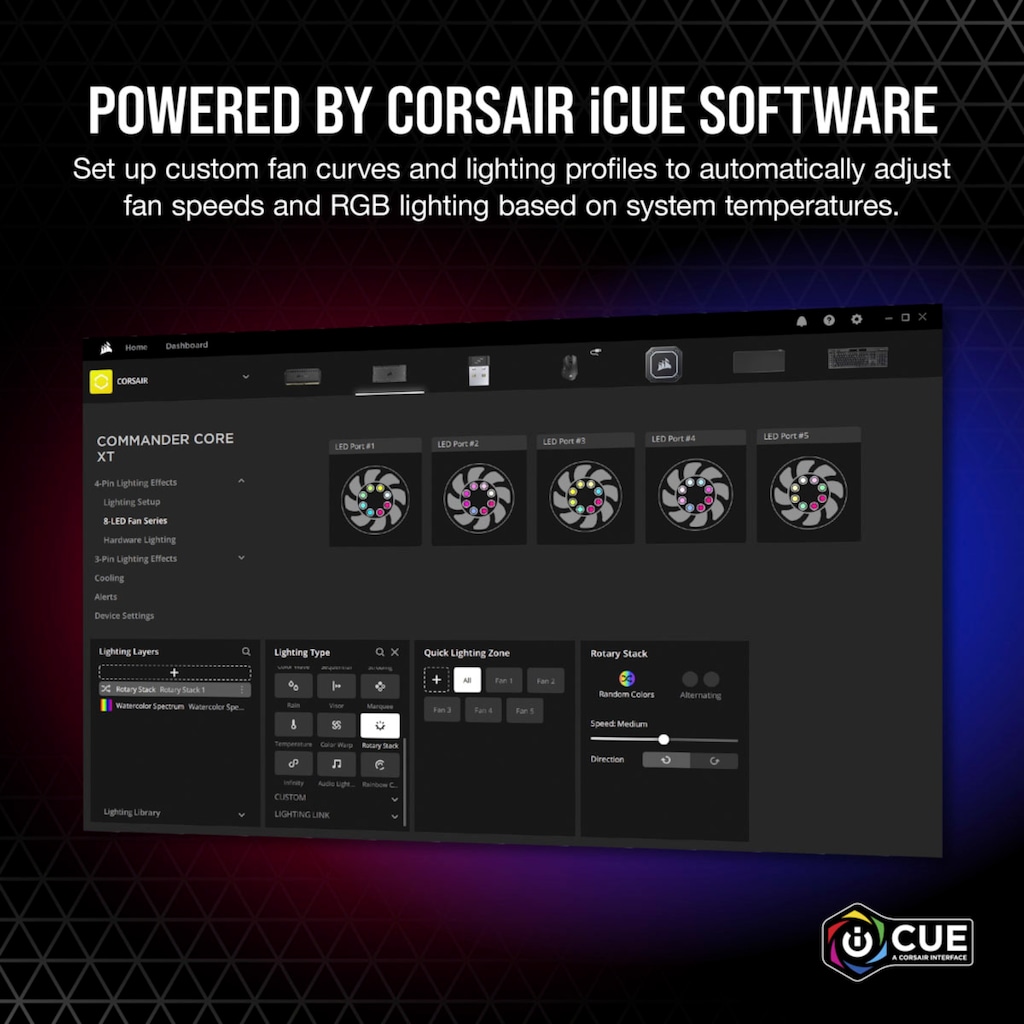 Corsair PC-Gehäuse »iCUE COMMANDER CORE XT«, (1 St.)