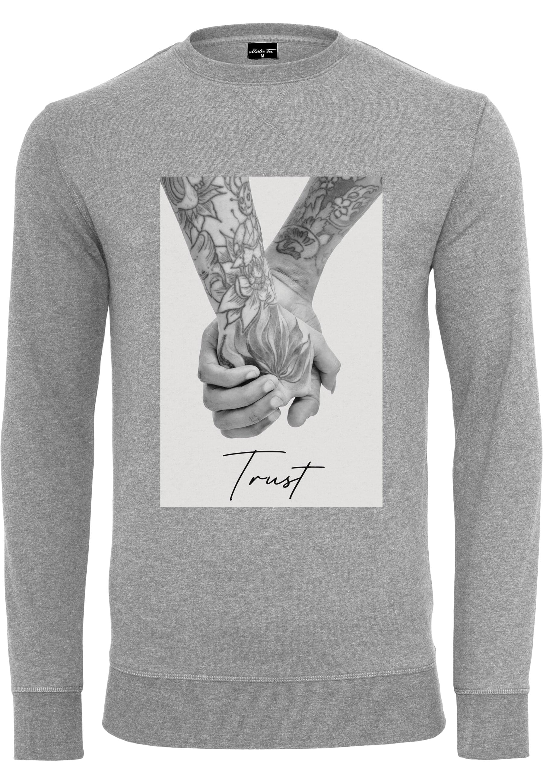 MisterTee Rundhalspullover "MisterTee Herren Trust 2.0 Crewneck" 1 Stk. tlg günstig online kaufen