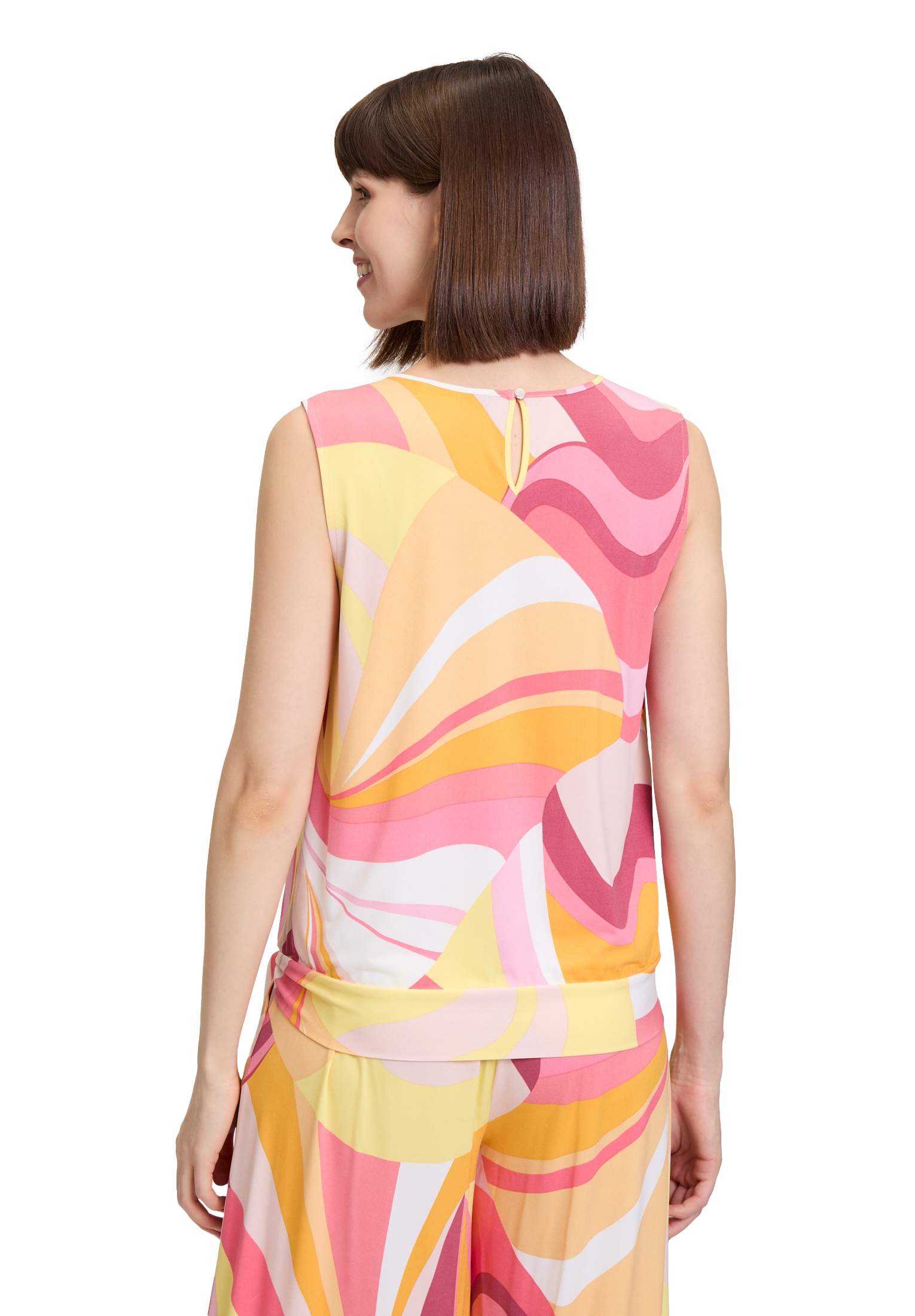 Betty Barclay T-Shirt »Betty Barclay Rundhals-Shirt mit Raffung«, (1 tlg.), Material