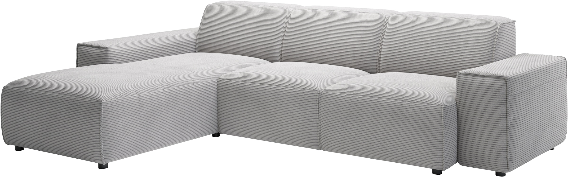 andas Ecksofa »Glimminge L-Form auch in Breitcord, Feincord + Easy care-Bezug,«, Breite 264, Zierkissen
