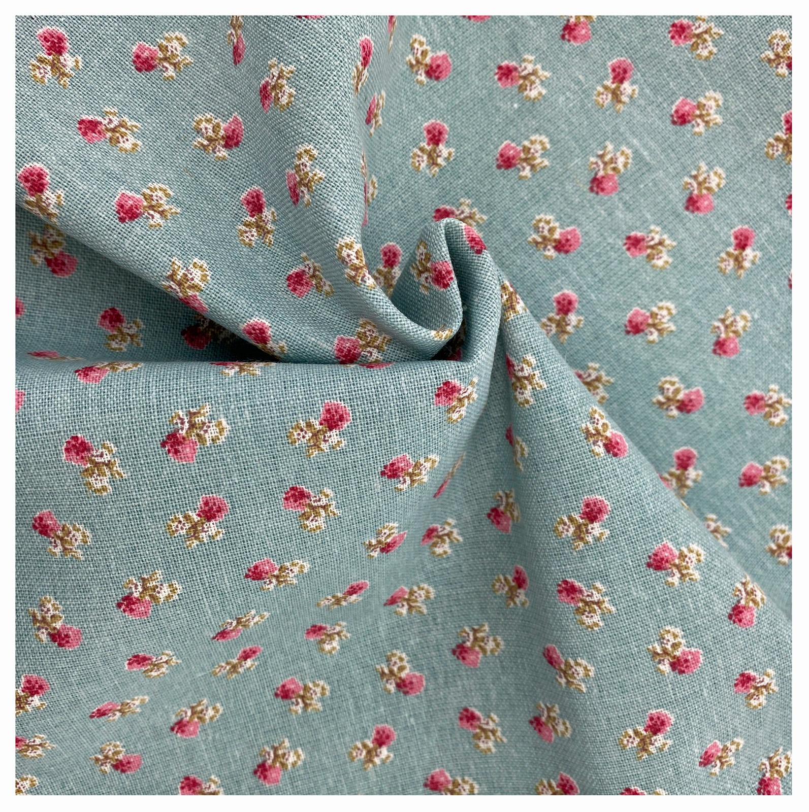 Weckbrodt Dekokissen »Alicia«, Leinen, bedruckt mit Rosen, floral, geblümt, Kissenhülle ohne Füllung