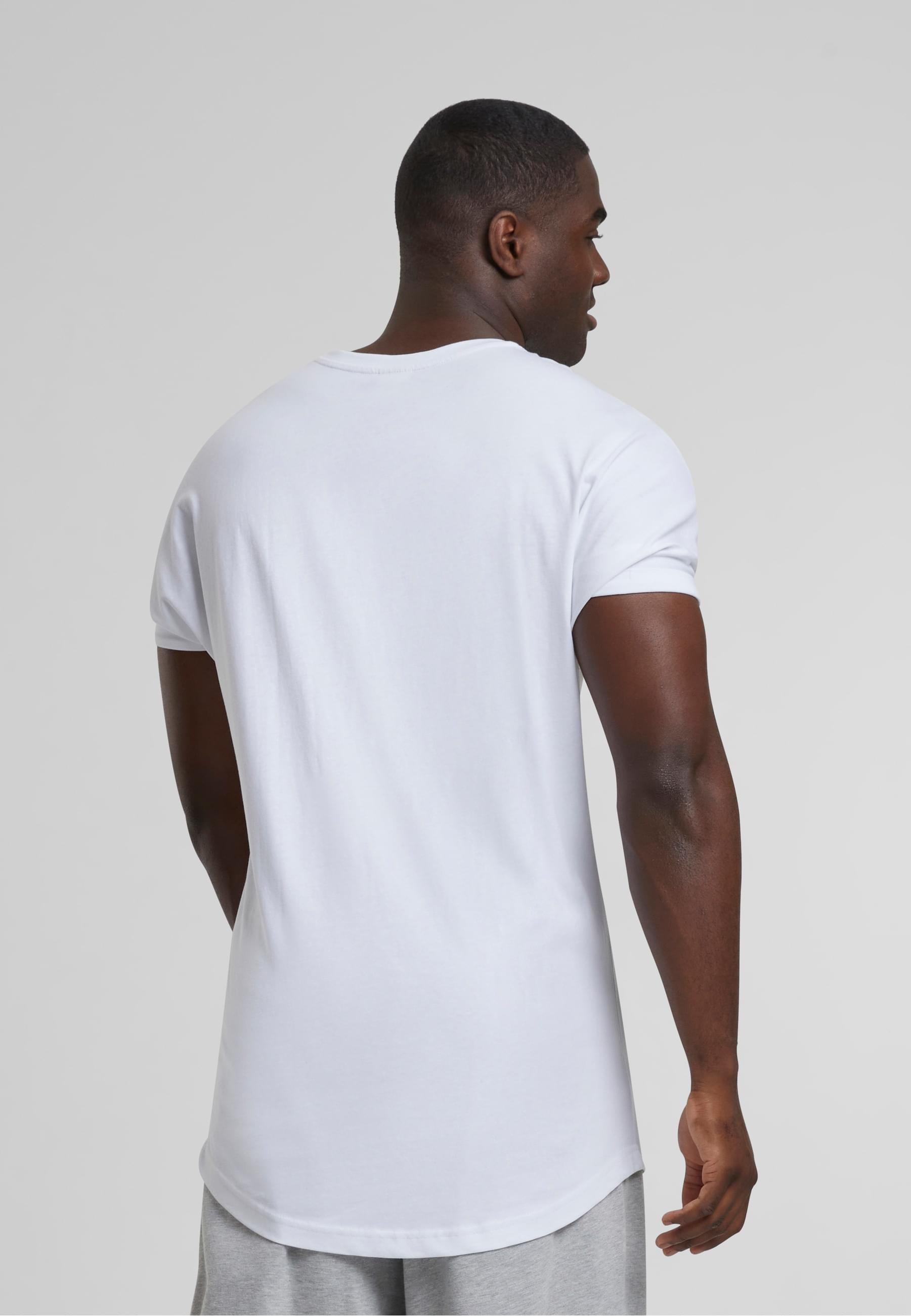 URBAN CLASSICS T-Shirt »Urban Classics Herren Long Shaped Turnup Tee«, (1 tlg.)
