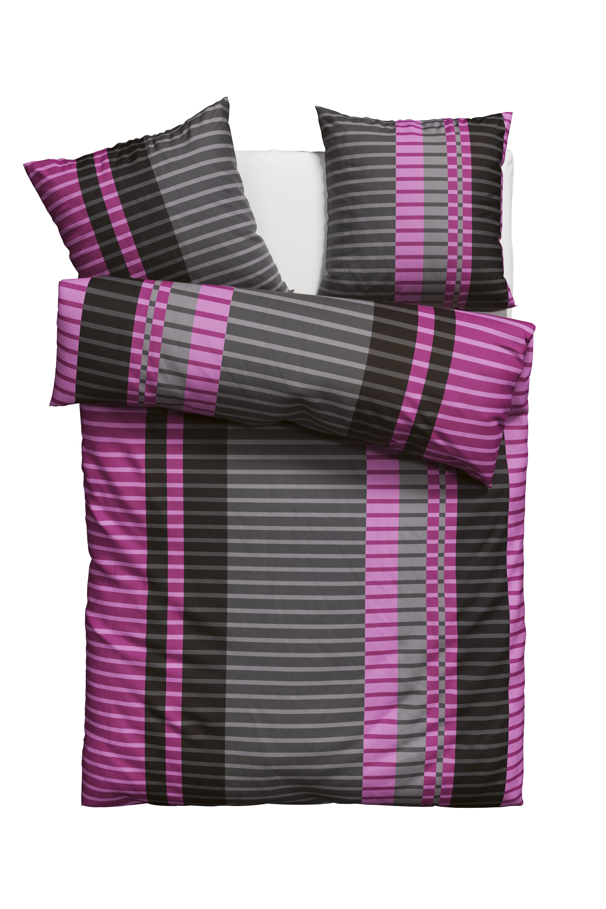 OTTO home Bettwäsche "Philine" 2 mit modernen Streifen, Bettwäsche aus Baum günstig online kaufen