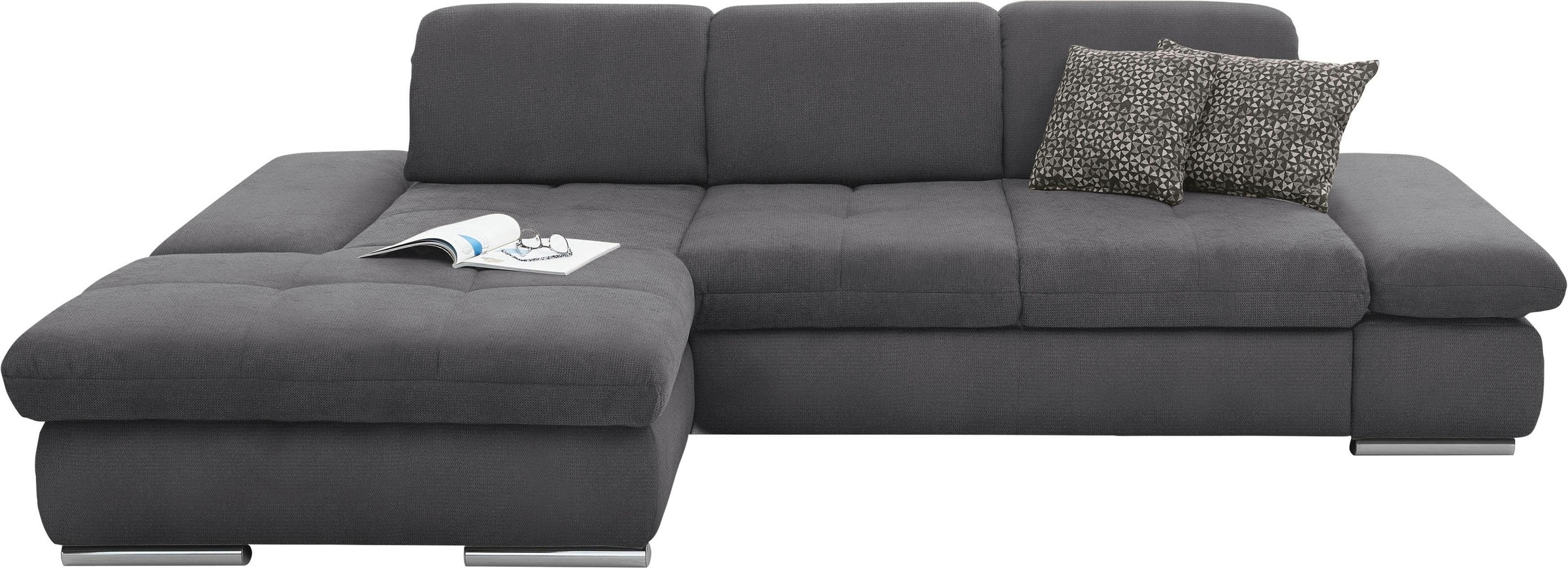set one by Musterring Ecksofa "SO4100 V", mit verstellbaren Kopfteilen, wah günstig online kaufen