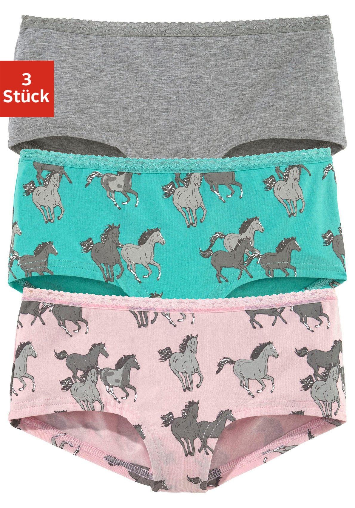 PETITE FLEUR Mädchen Panty, Gr. 134, bunt, Jersey, Obermaterial: 95% Baumwolle, 5% Elasthan. Spitze: 86% Polyamid, 14% Elasthan, bedruckt, unifarben,