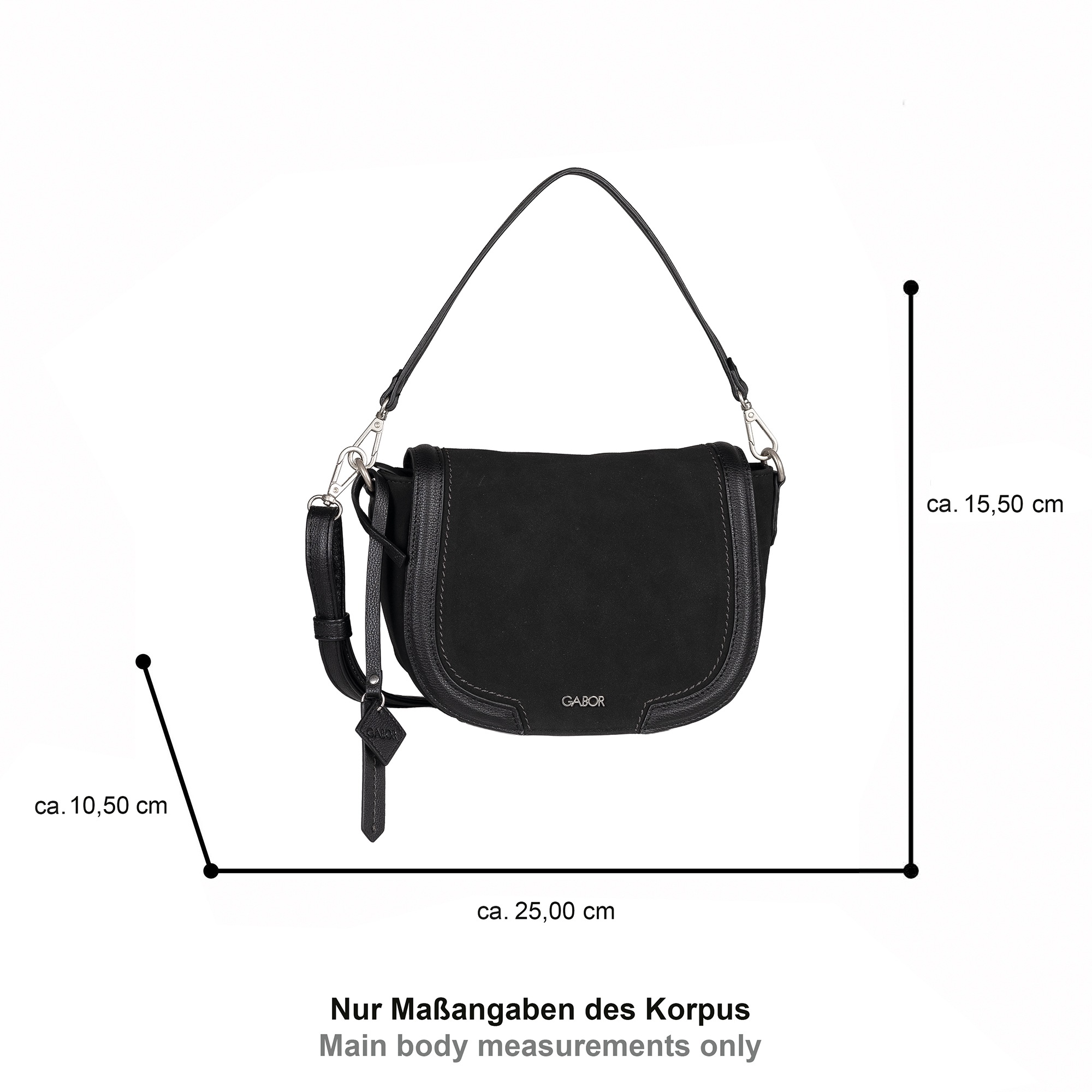 Gabor Umhängetasche »Cira« Damen Schultertasche, Abendtasche mit Überschlag