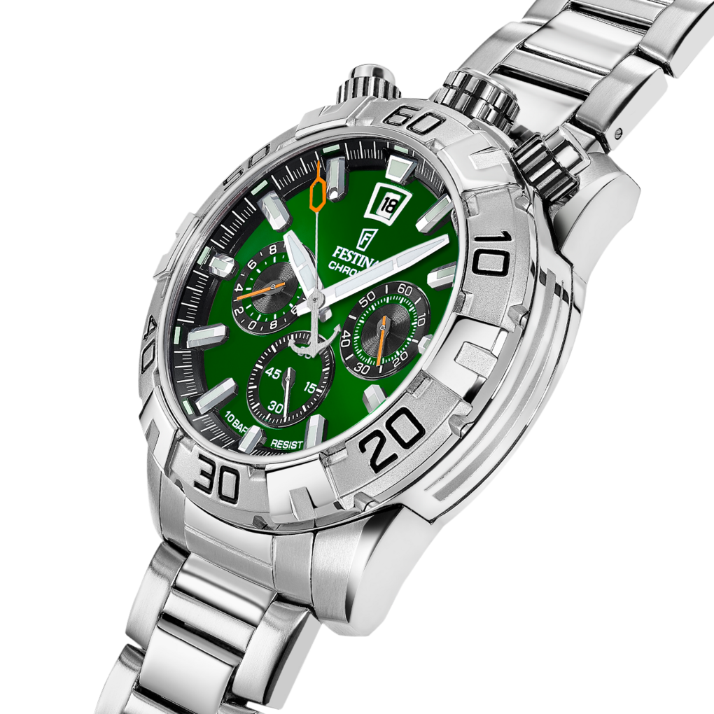 Festina Chronograph »The Originals/Diver« Quarzuhr, Armbanduhr, Herrenuhr, Edelstahlarmband, analog, Tag