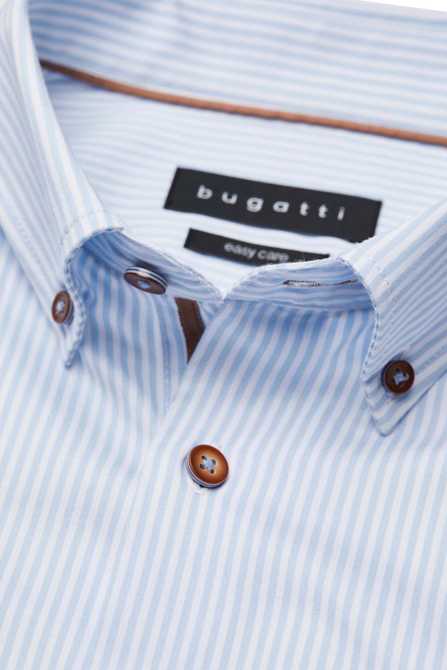 bugatti Langarmhemd, mit Button-Down-Kragen
