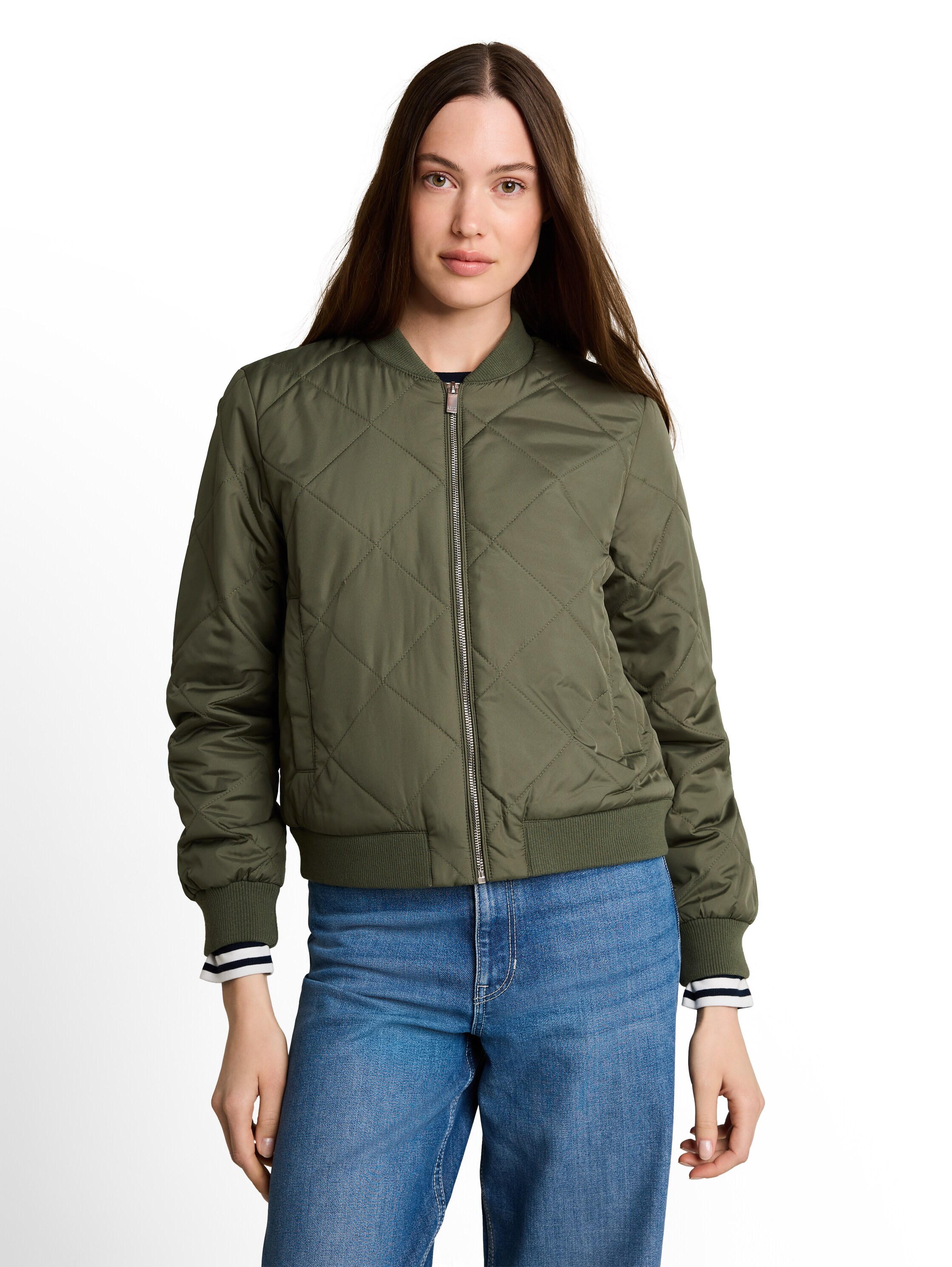 TOM TAILOR Denim Blouson ohne Kapuze mit Stehkragen und Reißverschluss