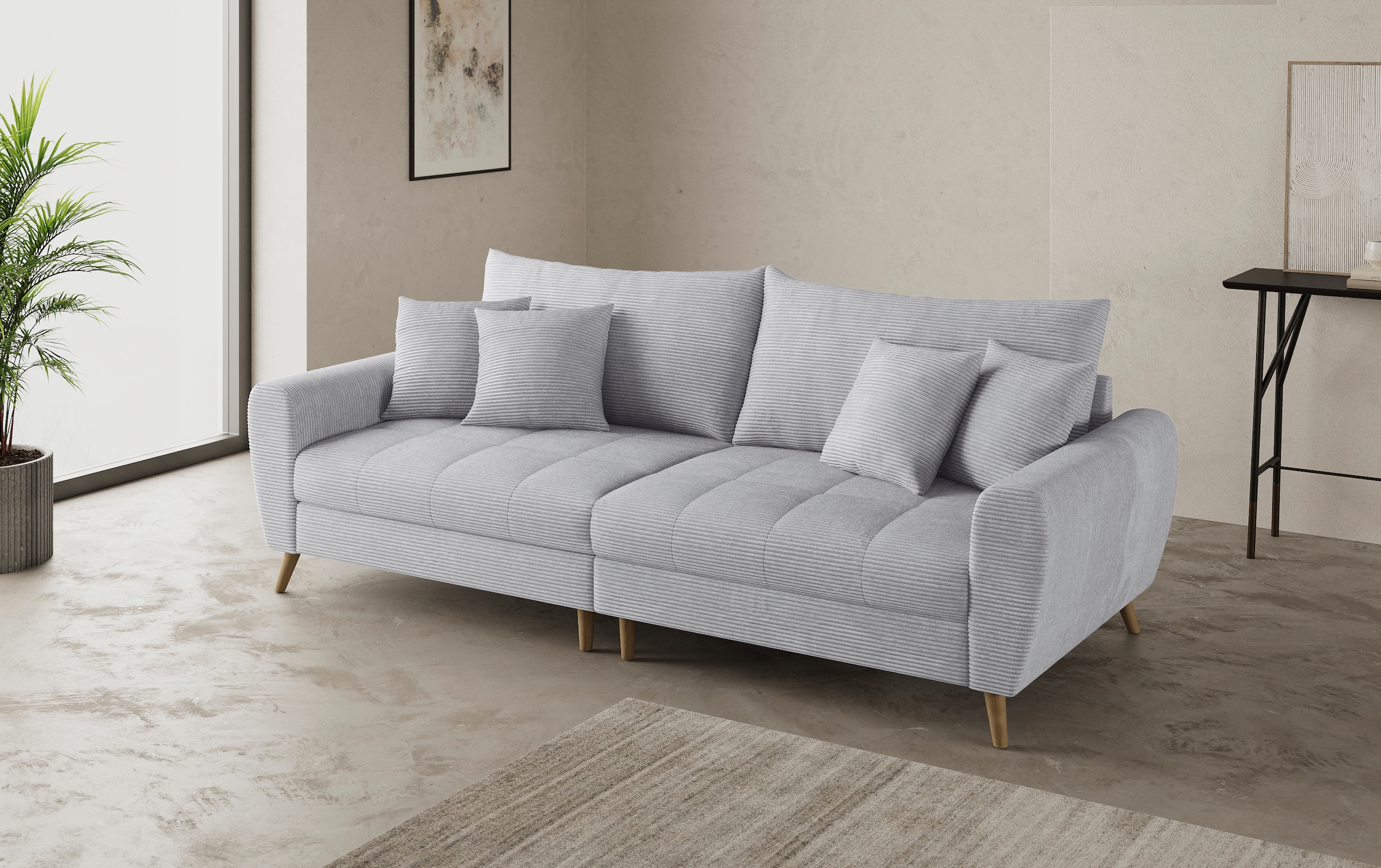 Mr. Couch Big-Sofa »Blackburn II«, Wahlweise mit Kaltschaumpolsterung bis 140 kg belastbar