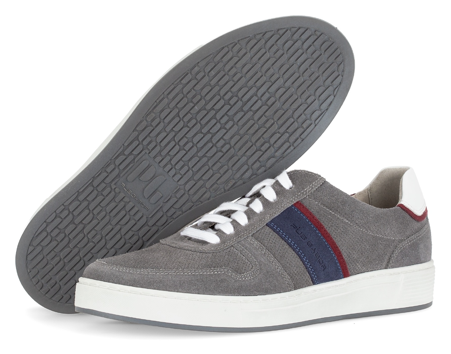 Pius Gabor Sneaker, Freizeitschuh, Halbschuh, Schnürer mit Kontrastbesätze, Weite G