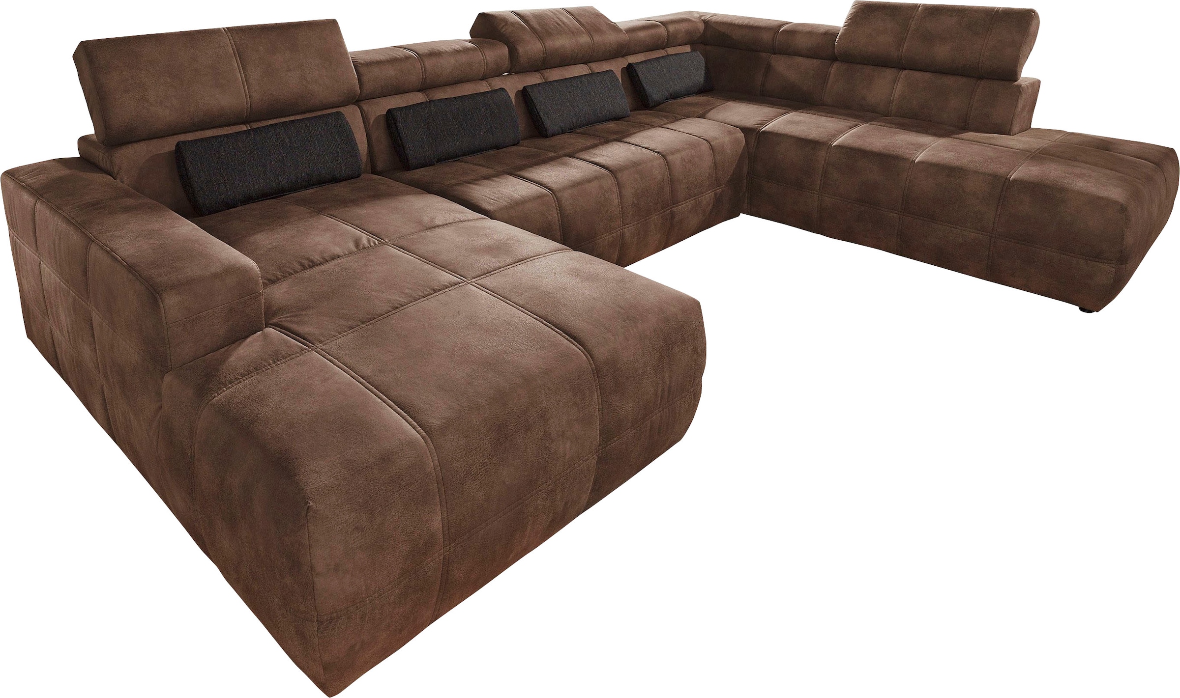 DOMO collection Wohnlandschaft "Brandon, belastbar bis 140kg/ Sitz, B/T: 35 günstig online kaufen