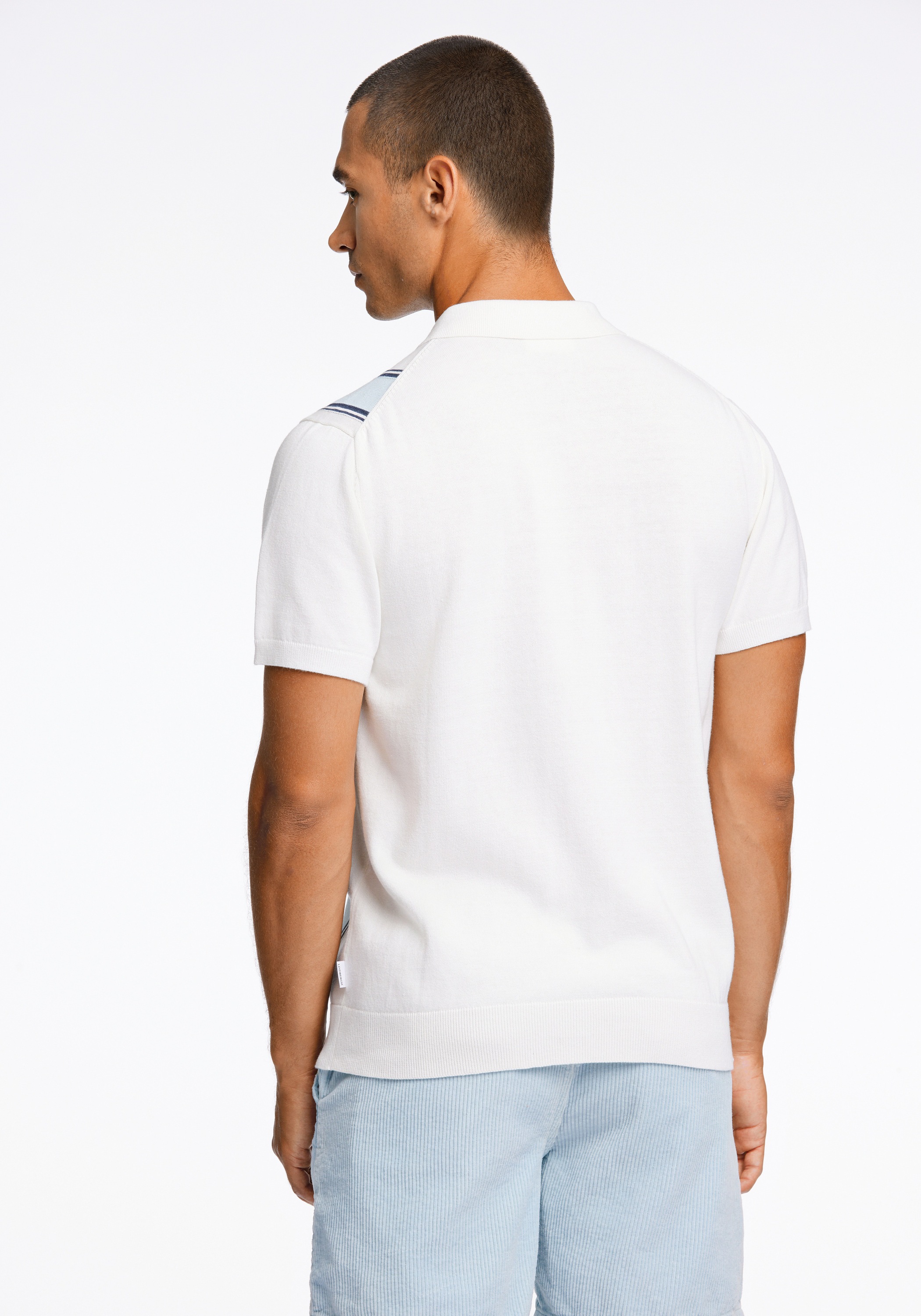 Lindbergh Cardigan Short Sleeve Polo White XL 3