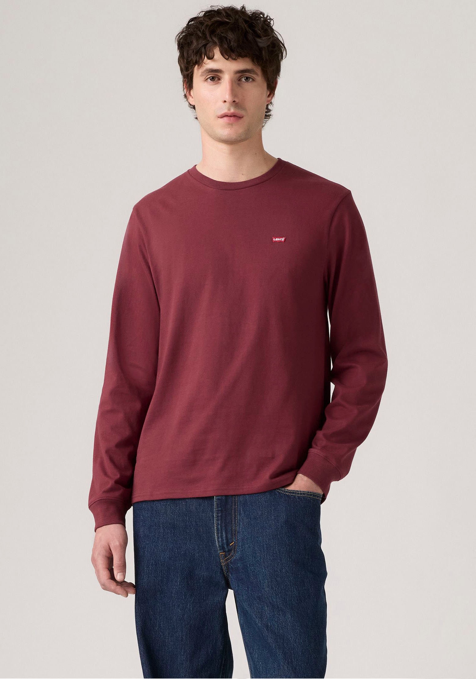 Levi's® Langarmshirt mit Logo-Applikation