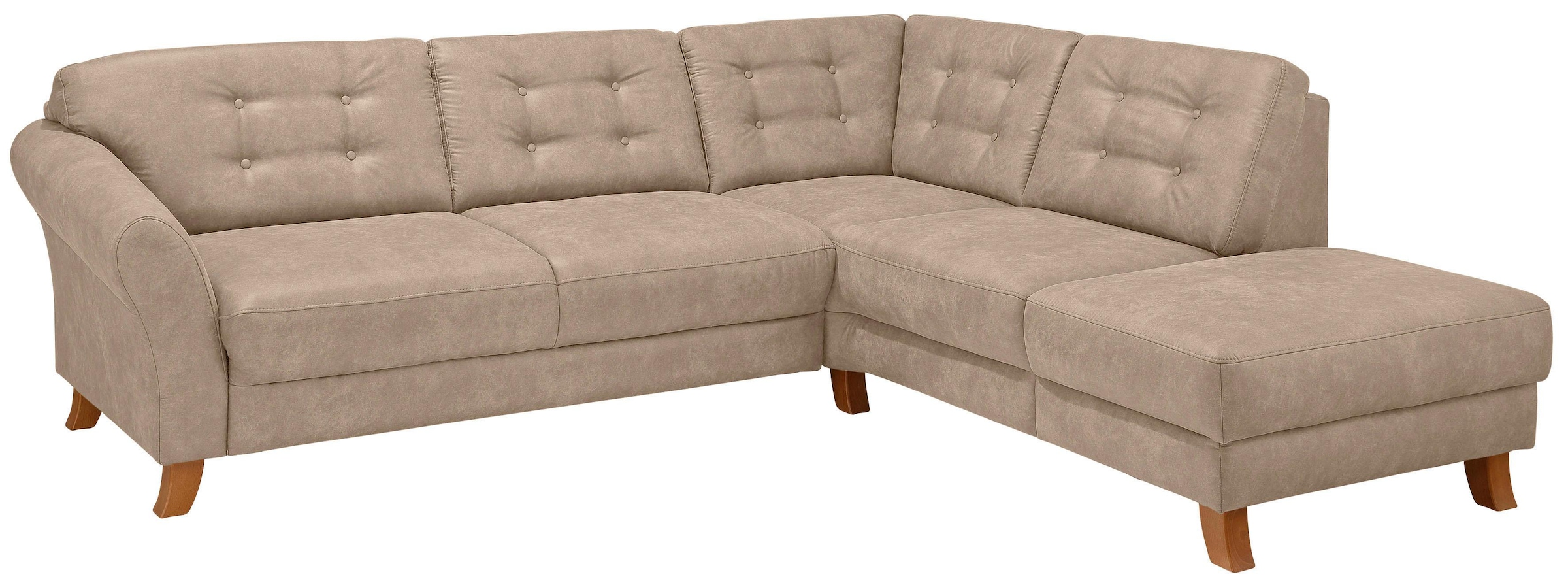 Home affaire Ecksofa »Trondheim L-Form«, mit Federkern