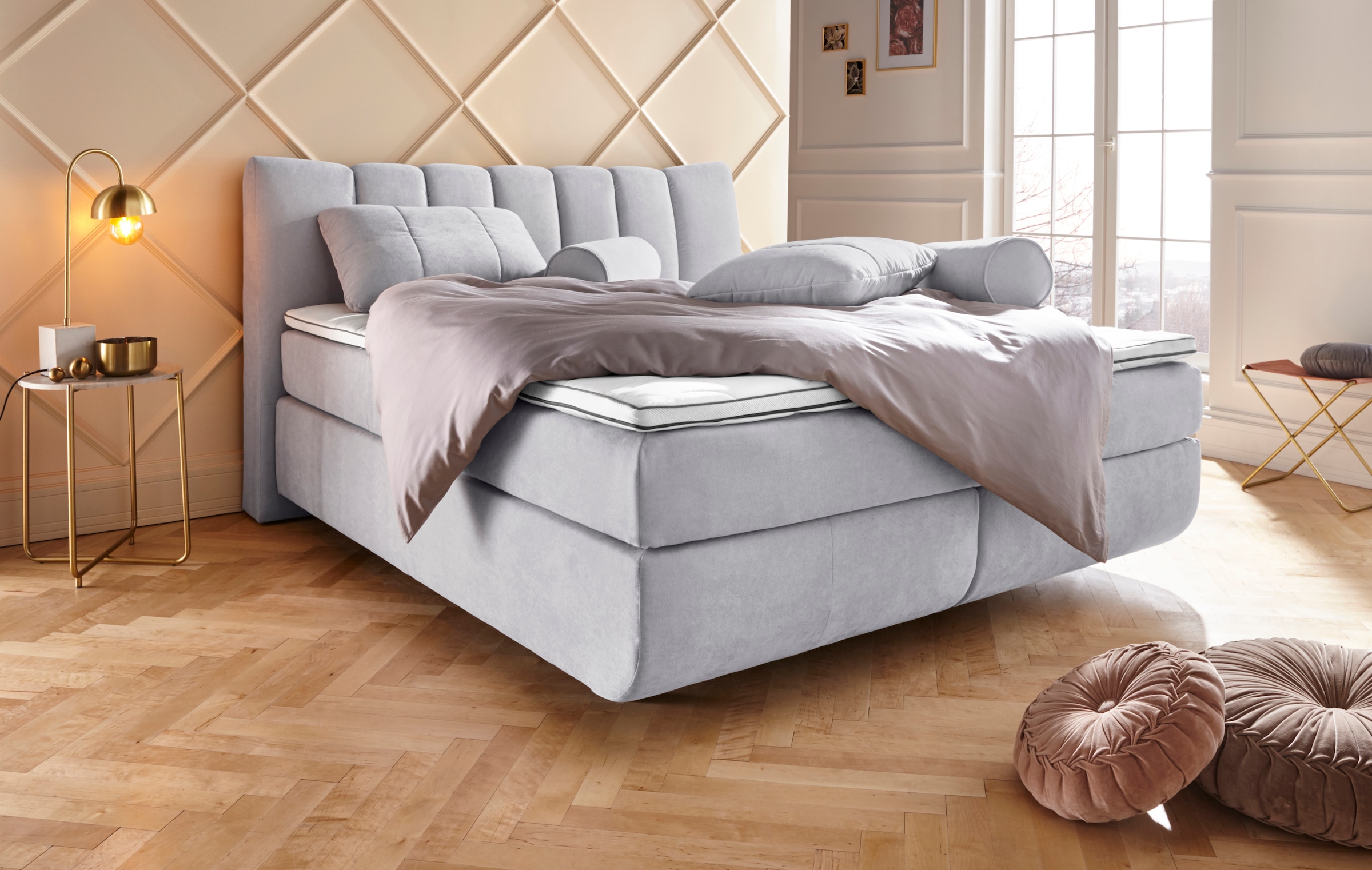 Home affaire Boxspringbett "Océane" Bodenfrei- wirkt freischwebend, verschi günstig online kaufen