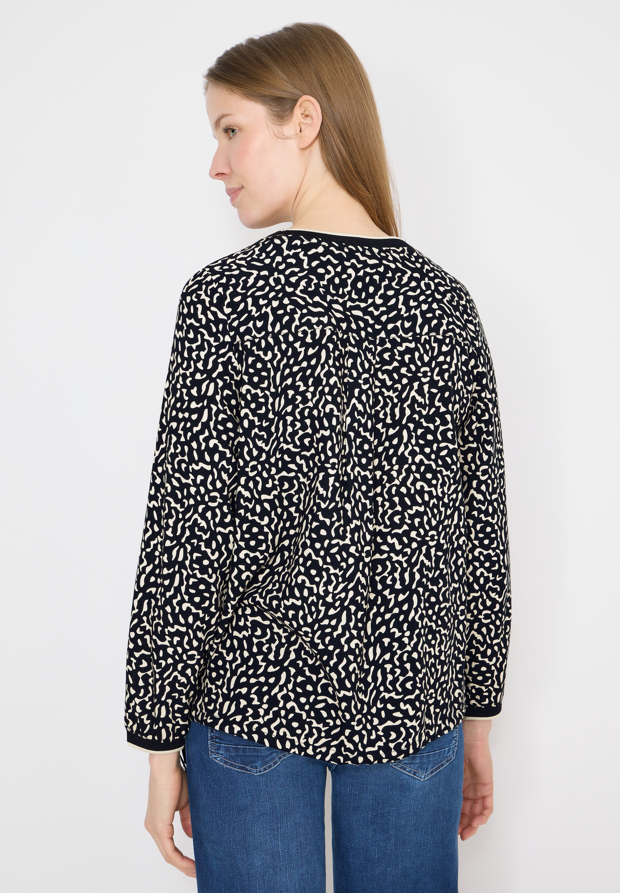 Cecil Langarmbluse aus softer Viskose günstig online kaufen