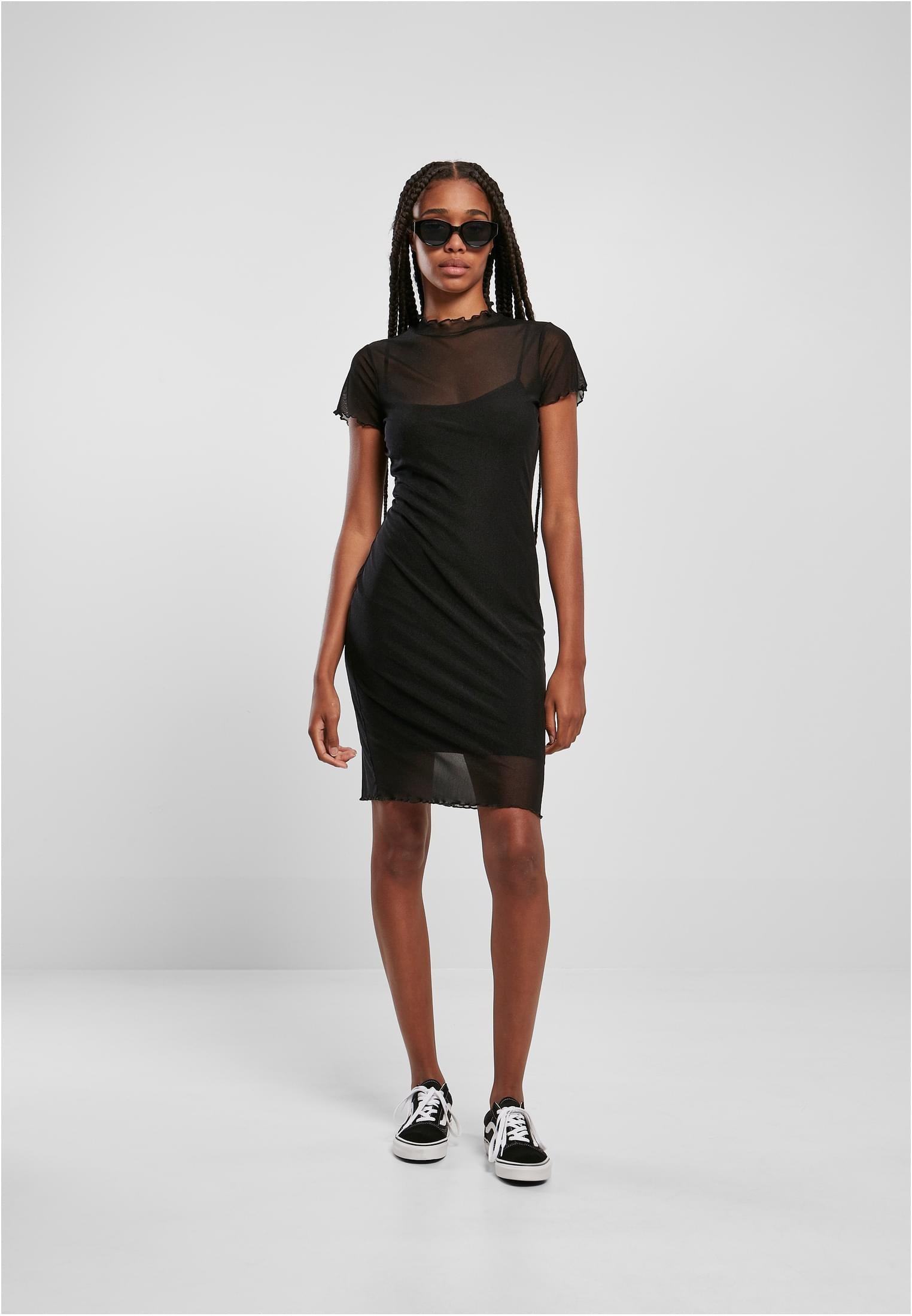 Mesh Layer Jerseykleid bestellen URBAN BAUR | (1 online Dress«, CLASSICS »Damen Ladies tlg.) Double