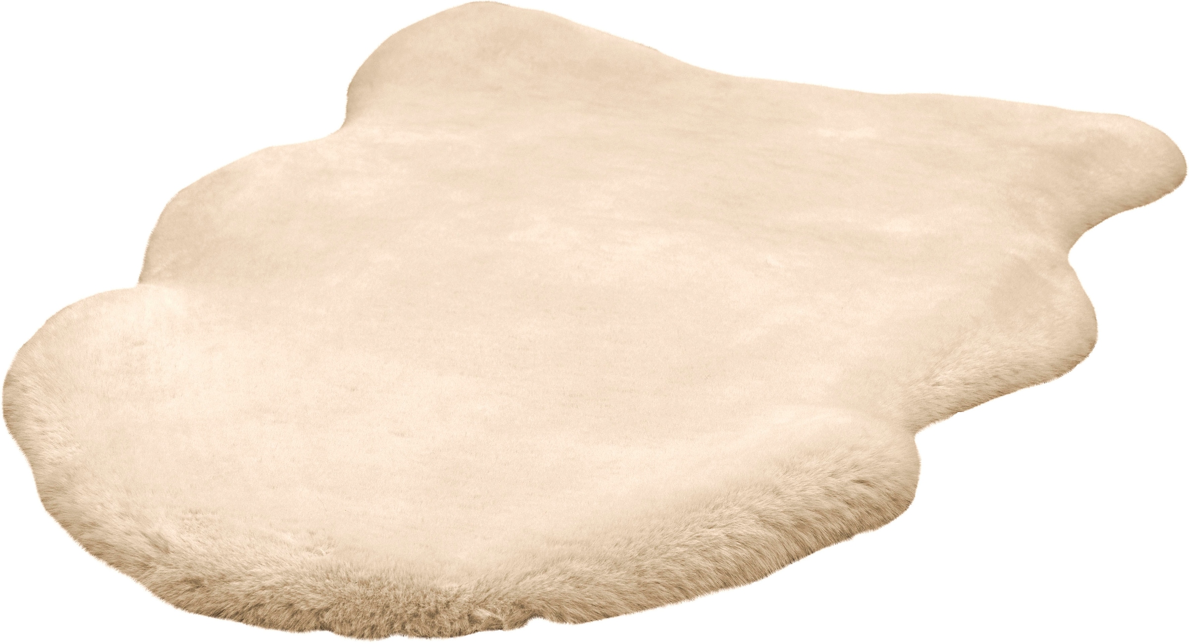 Padiro Fellteppich »Rabbit Light Sheepskin 825«, fellförmig, weiches Fellteppich-Imitat, Schlafzimmer, Kinderzimmer