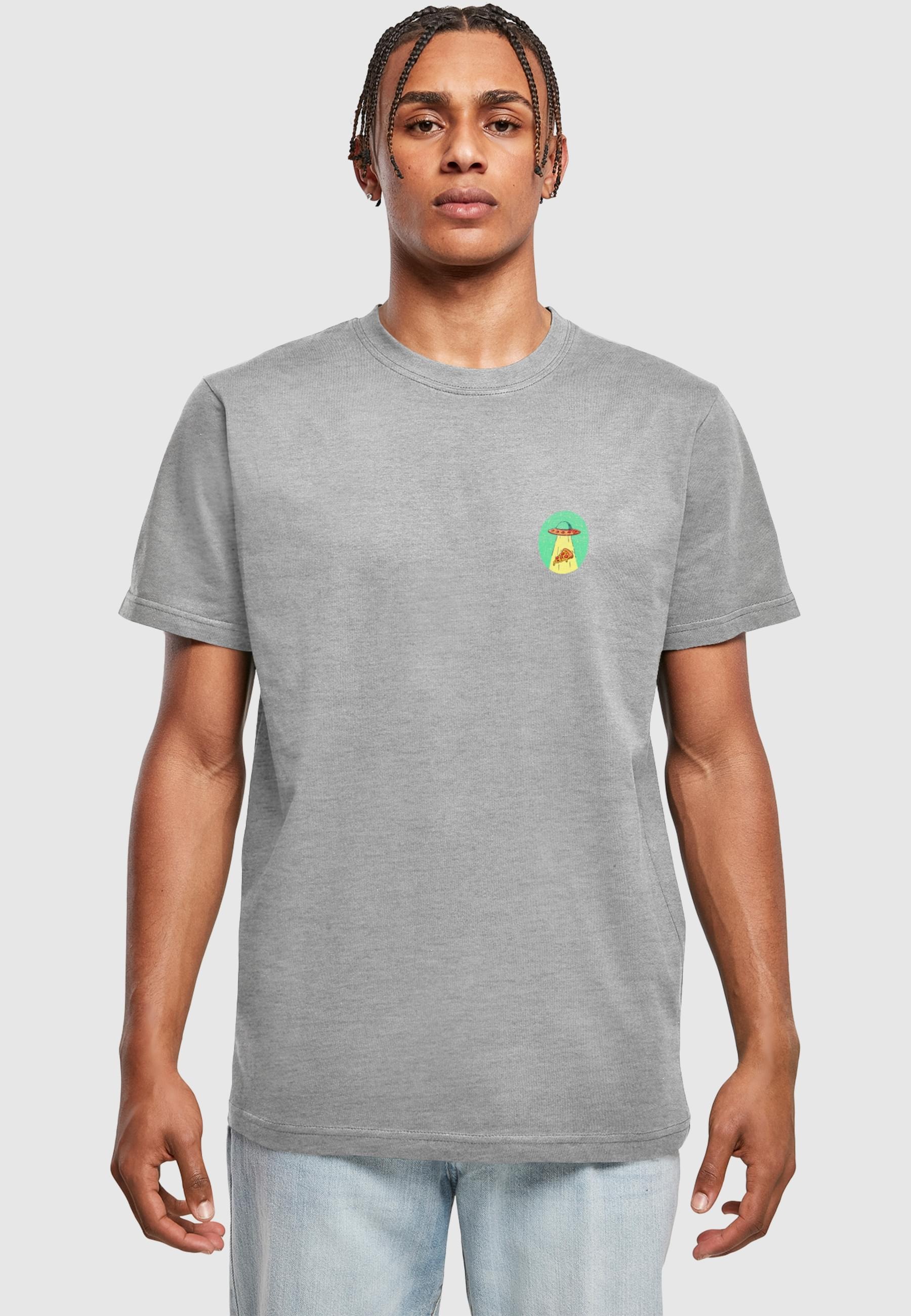 MisterTee T-Shirt »MisterTee Herren Ufo Pizza Tee«, (1 tlg.)