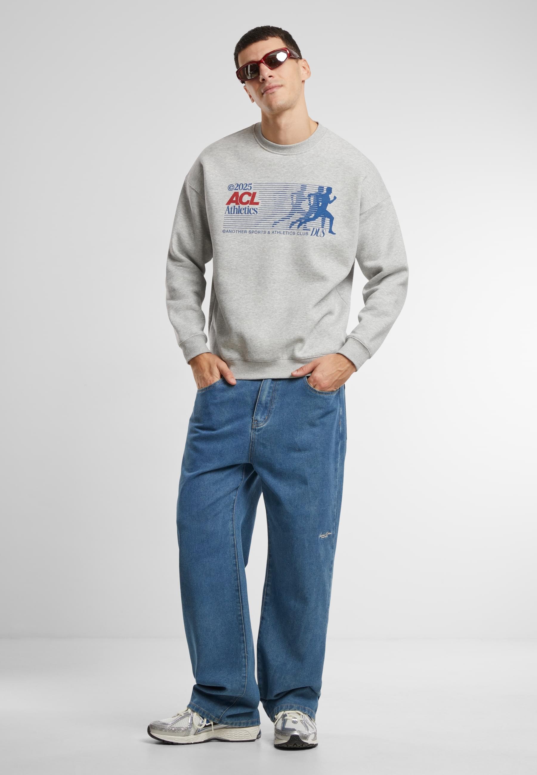 Another Cotton Lab Rundhalspullover »Another Cotton Lab Athletics Oversized Sweatshirt«, (1 tlg.)