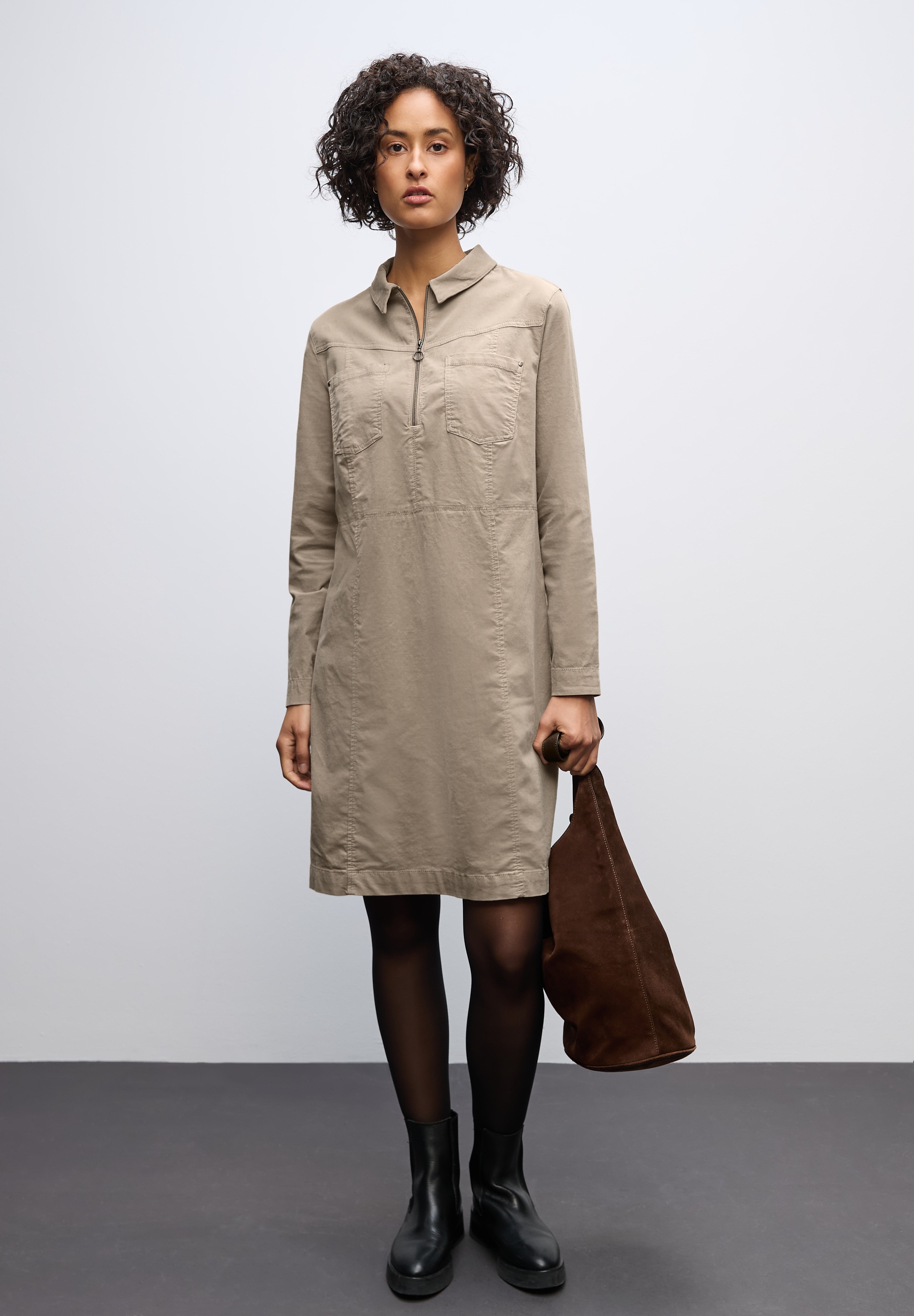STREET ONE Cordkleid, mit Zipper