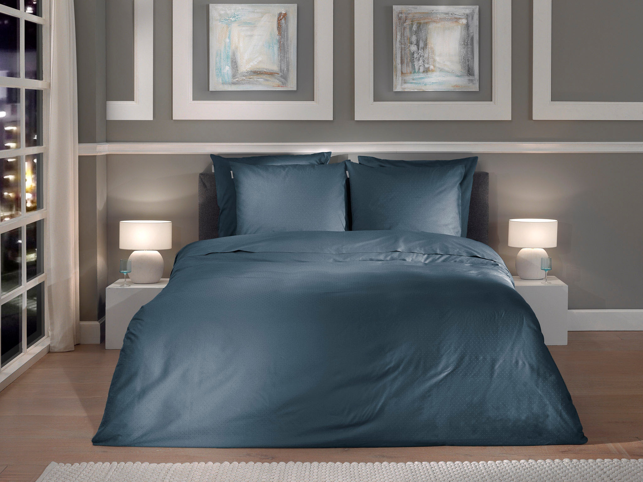 Heckett & Lane Bettwäsche "Punto" 2 Stk. tlg. gepunktet, 100% Baumwolle ab günstig online kaufen