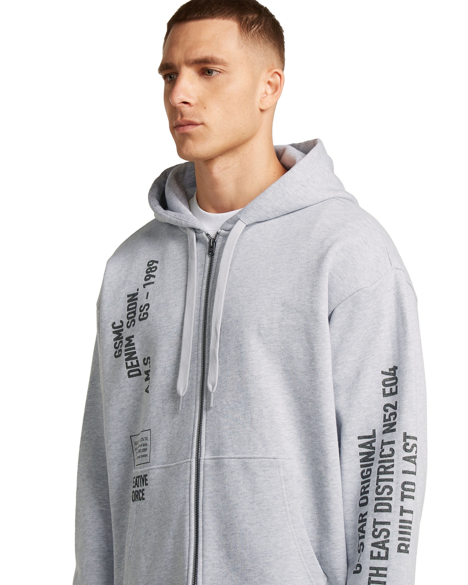 G-STAR Longpullover »Stencil Relaxed Hoodie Zip Sweatshirt«