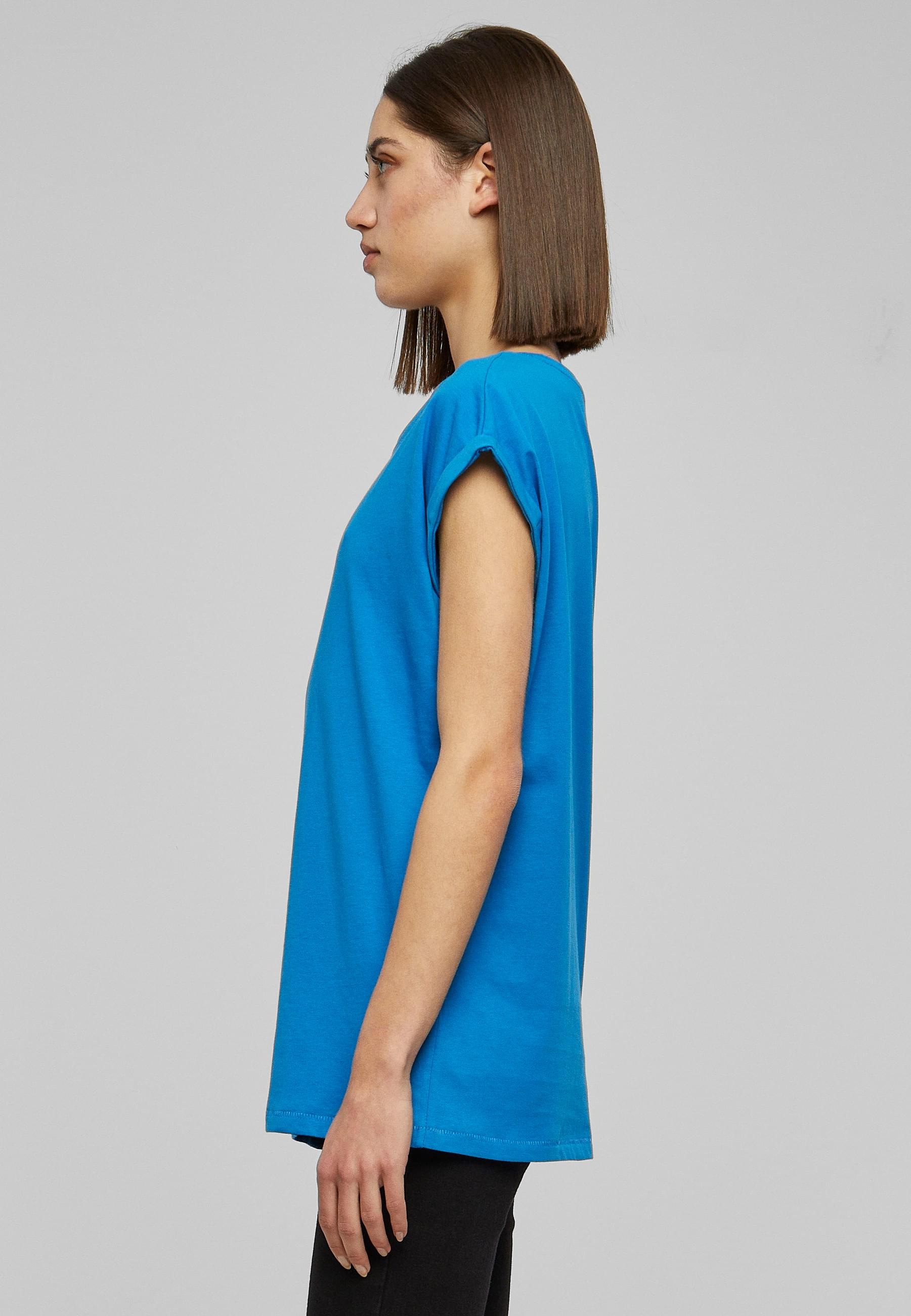 URBAN CLASSICS Kurzarmshirt »Urban Classics Damen Ladies Extended Shoulder Tee«, (1 tlg.)