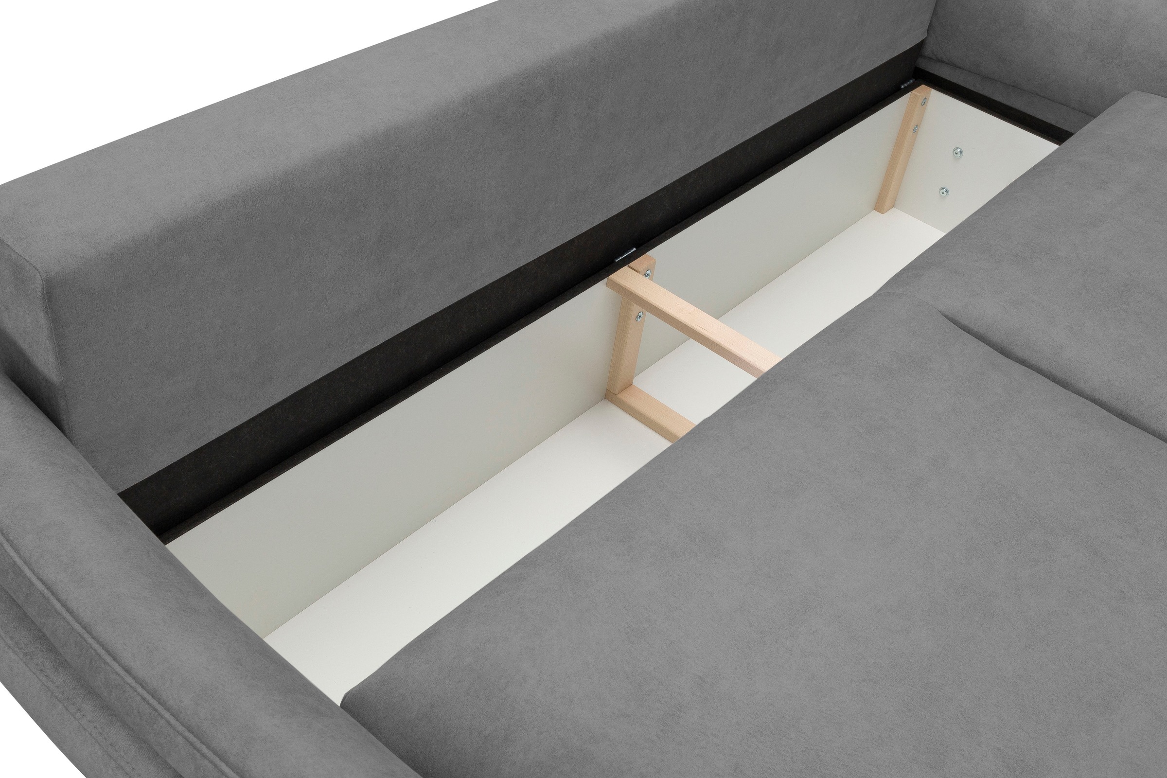 exxpo - sofa fashion 3-Sitzer »hochwertiger Sitzaufbau für hohen Sitzkomfort, bequeme Armlehnen«, inkl. Boxspring/Federkern-Polsterung, Bettfunktion und Bettkasten