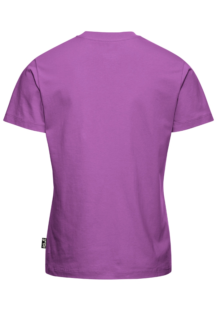 Jack Wolfskin T-Shirt »CAREFREE T W« Kurzarm-Design, mit Rundhalsausschnitt, ohne Verschluss, aus Baumwolle