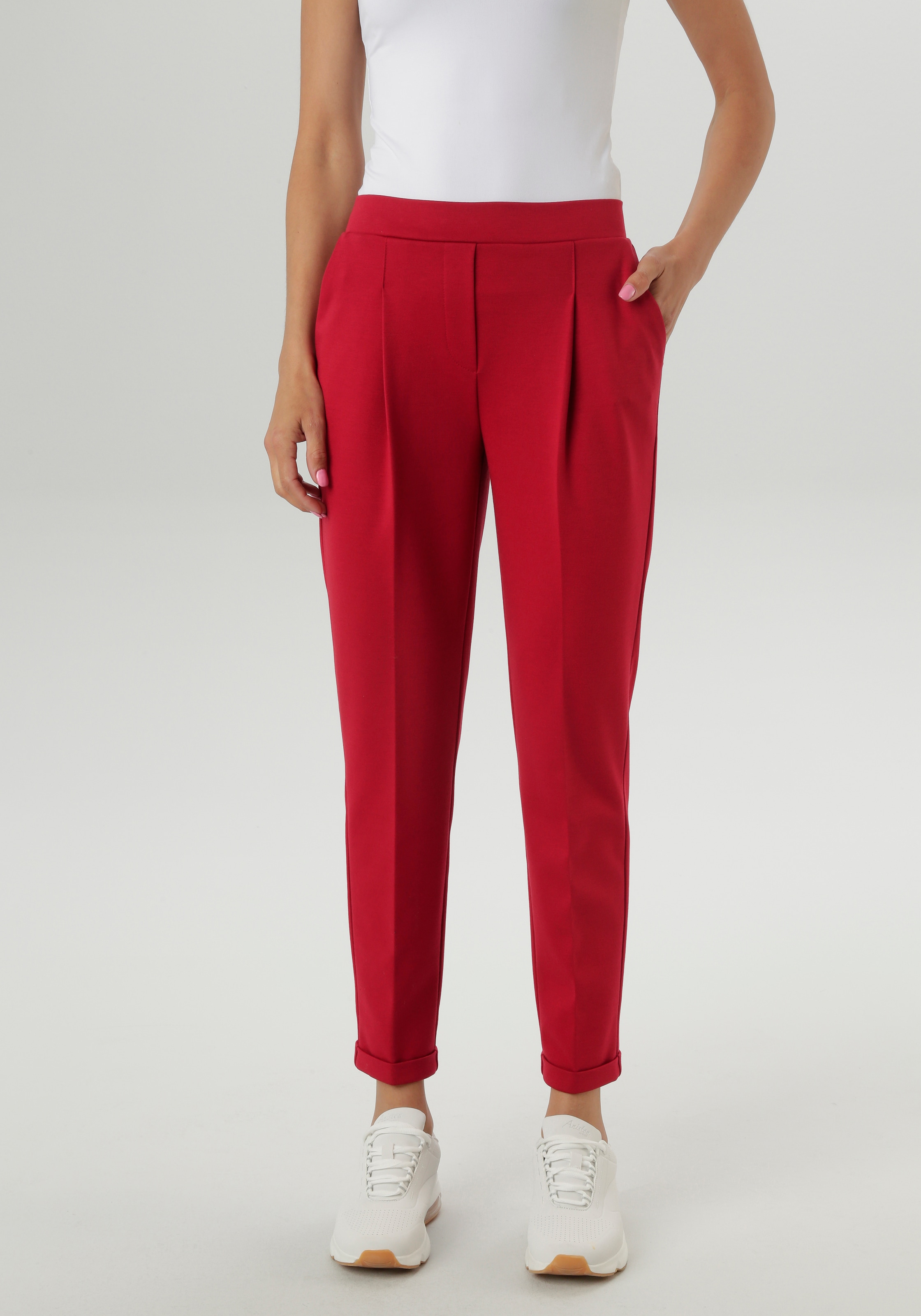Aniston SELECTED Schlupfhose, mit Bundfalten günstig online kaufen