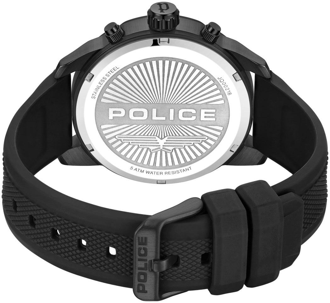 Police Multifunktionsuhr »NEIST«, Quarzuhr, Armbanduhr, Herrenuhr, Silikonarmband, analog