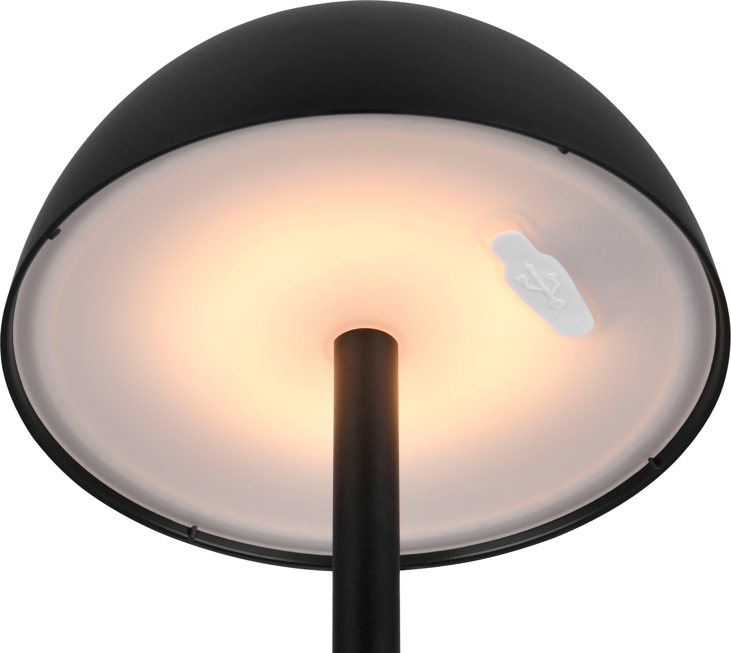 my home LED Außen-Tischleuchte »Abbey Tischleuchte (Stück)«, 1 flammig, Leuchtmittel LED-Board | LED fest integriert, Outdoor Akku Tischlampe Pilzdesign, USB-C, 4-fach Touch Dimmer, IP54