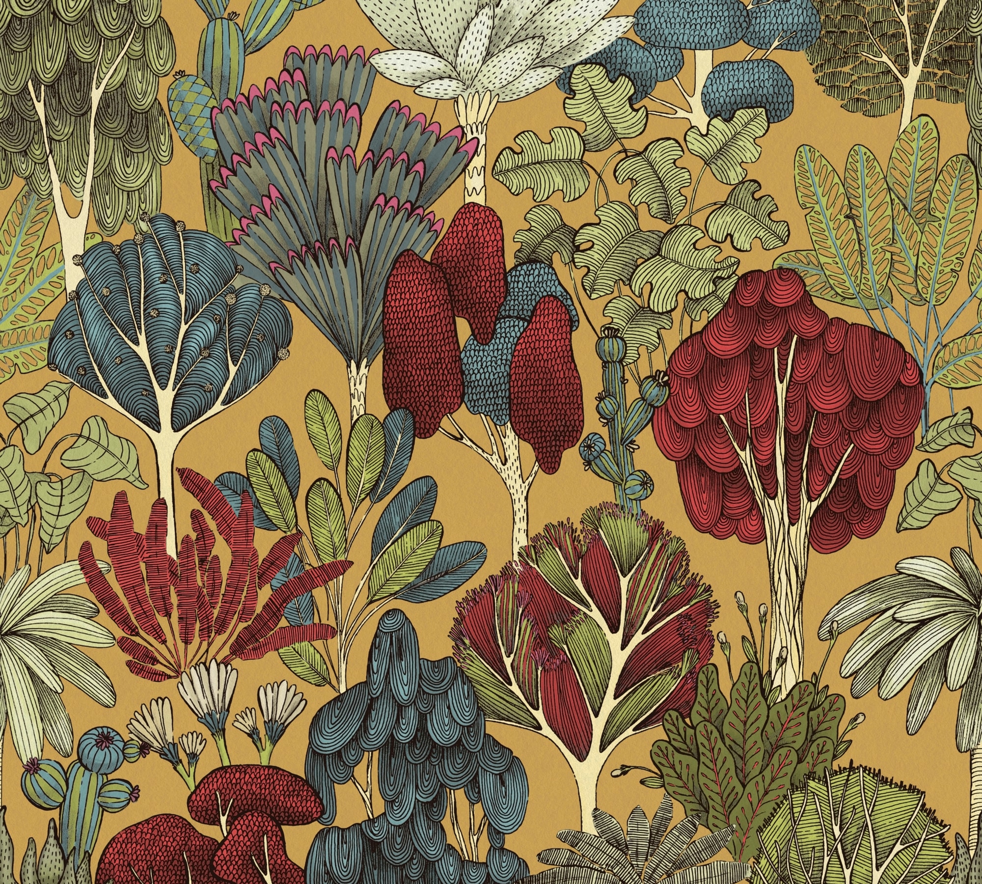 Architects Paper Vliestapete "Floral Impression" Wald botanisch floral glatt Blumentapete Tapete Dschungel Tapeten Wohnzimmer Schlafzimmer Küche