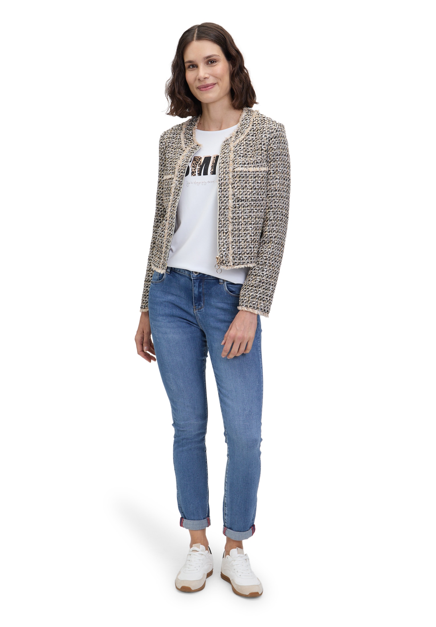 Betty Barclay Jackenblazer »Betty Barclay Blazer-Jacke mit Fransen«