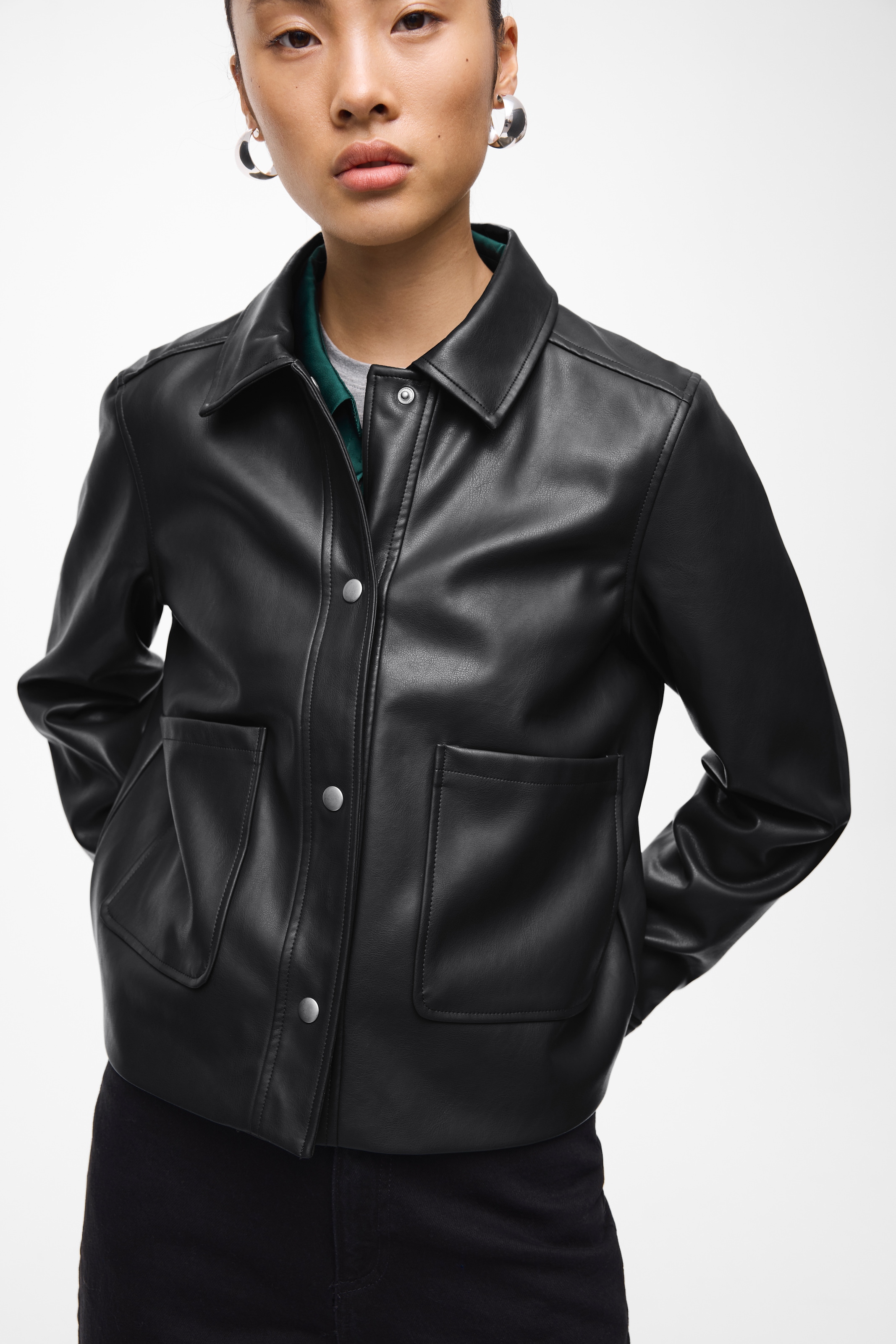 Vila Lederimitatjacke "VIHELLIUM SHORT JACKET - NOOS" günstig online kaufen