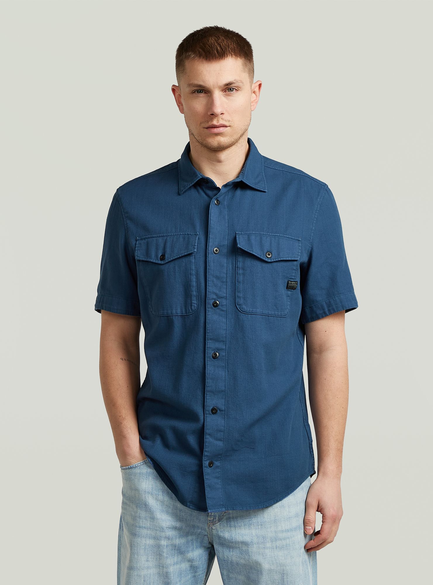 G-STAR Langarmshirt "Marine Slim Hemd"