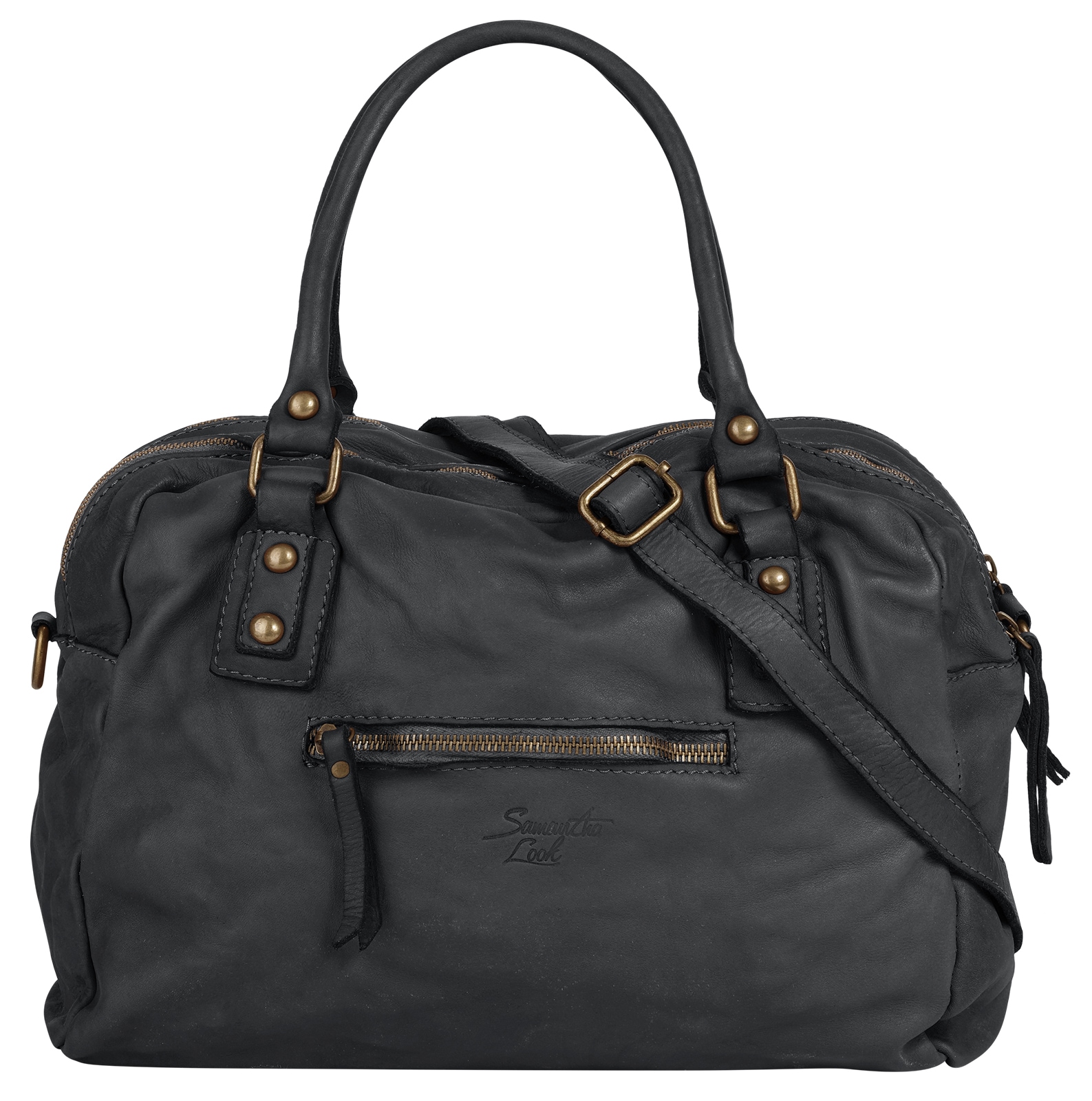 Samantha Look Shopper, echt Leder, Made in Italy