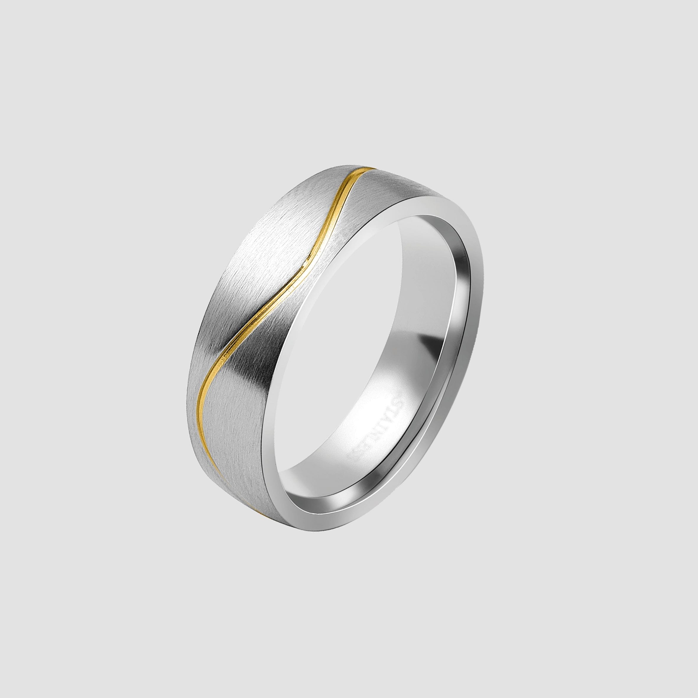 Fingerring ADELIA´S "Herren Ring aus Edelstahl" Gr. 60, silber, Fingerringe, Herren, 60, Edelstahl, Fingerring 8