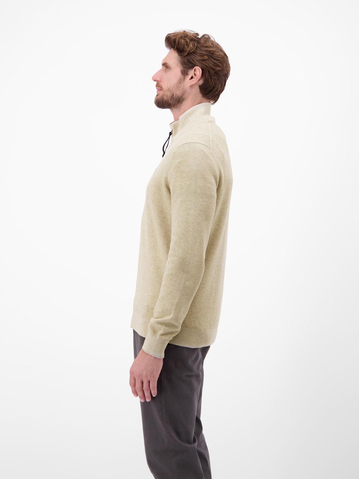LERROS Strickjacke »LERROS Melange-Strickjacke für Herren«