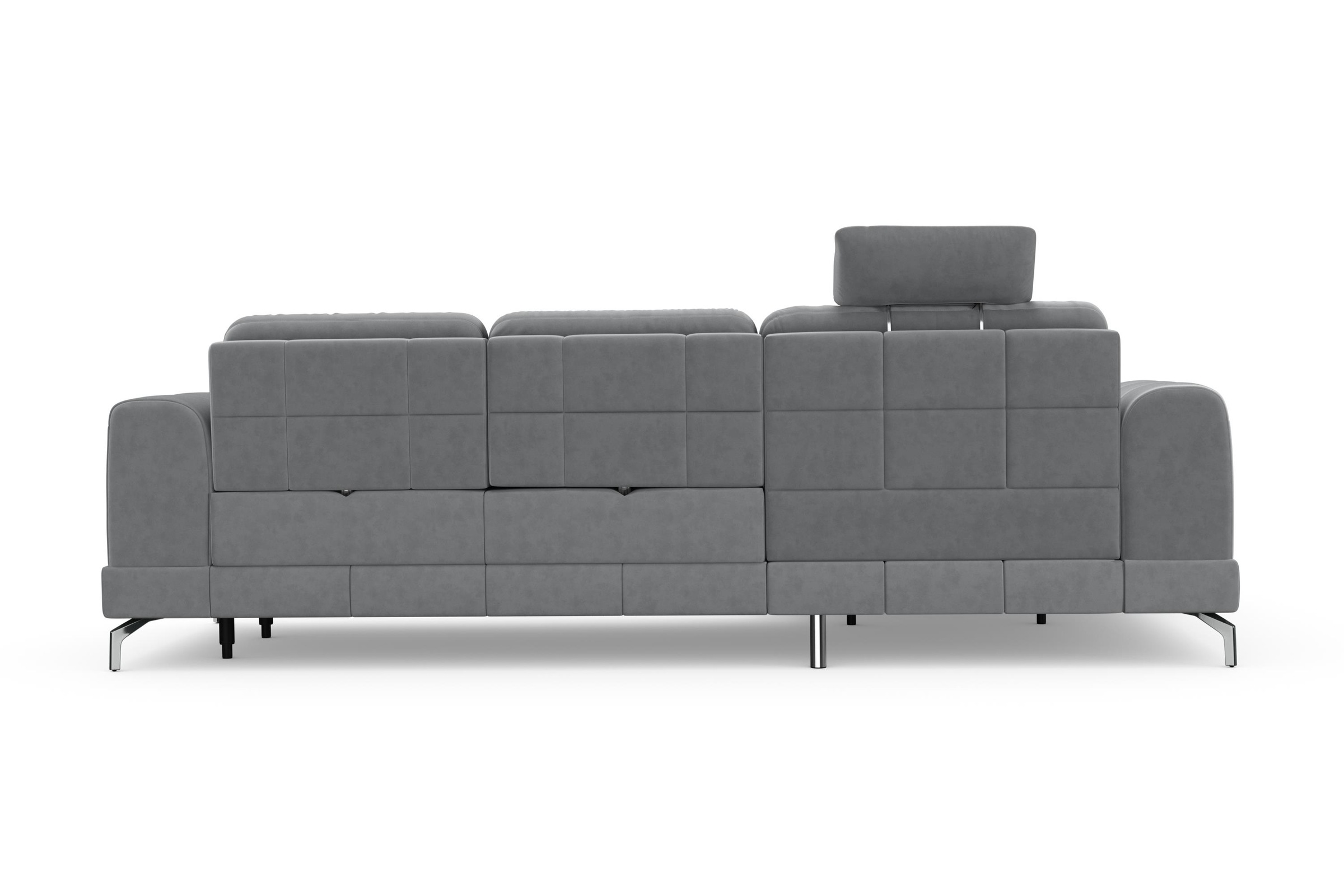 sit&more Ecksofa »Bendigo L-Form«, inklusive Sitztiefenverstellung, Bodenfreiheit 12 cm, in 2 Fußfarben