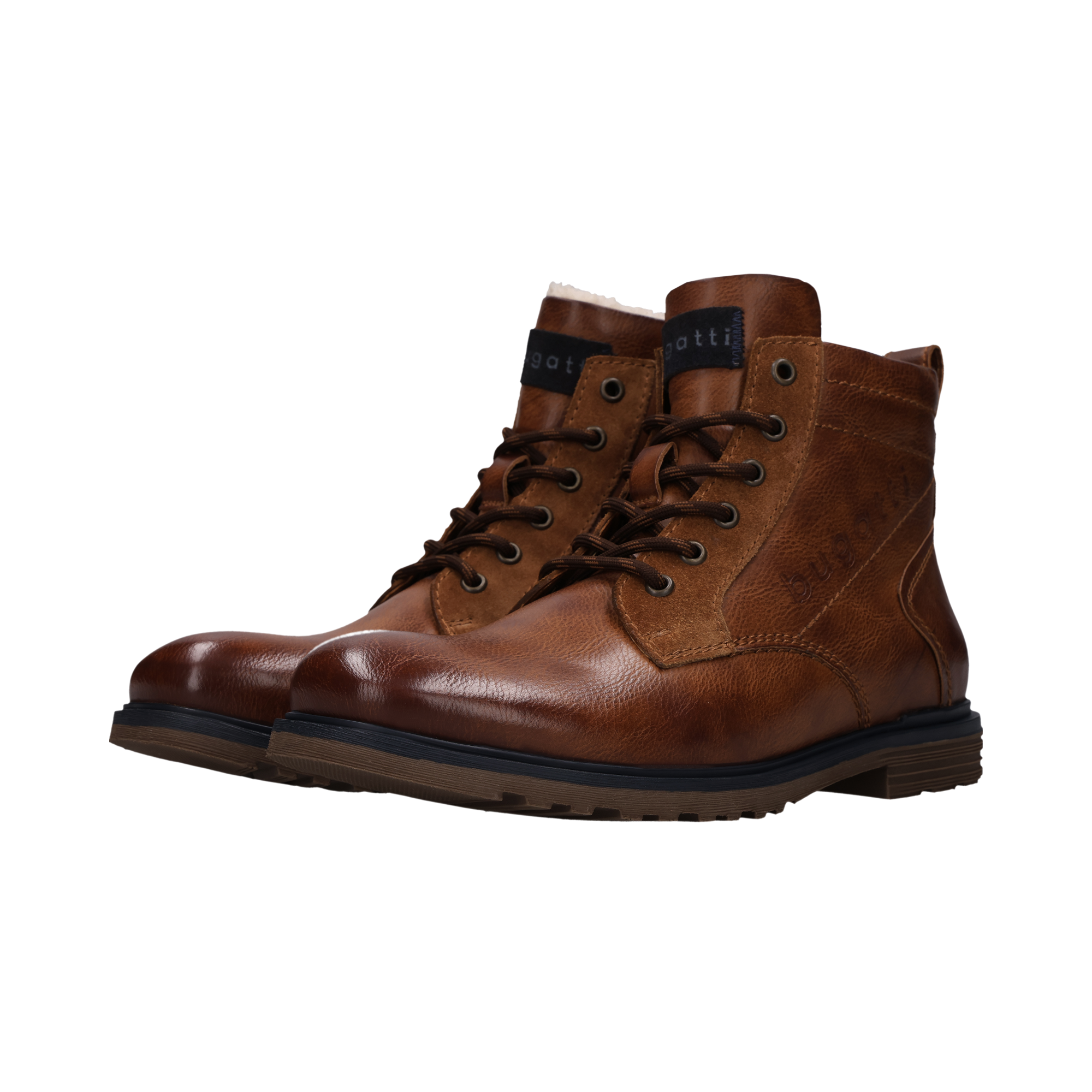 bugatti Schnürboots Schnürstiefelette, Winterboots mit Reißverschluss
