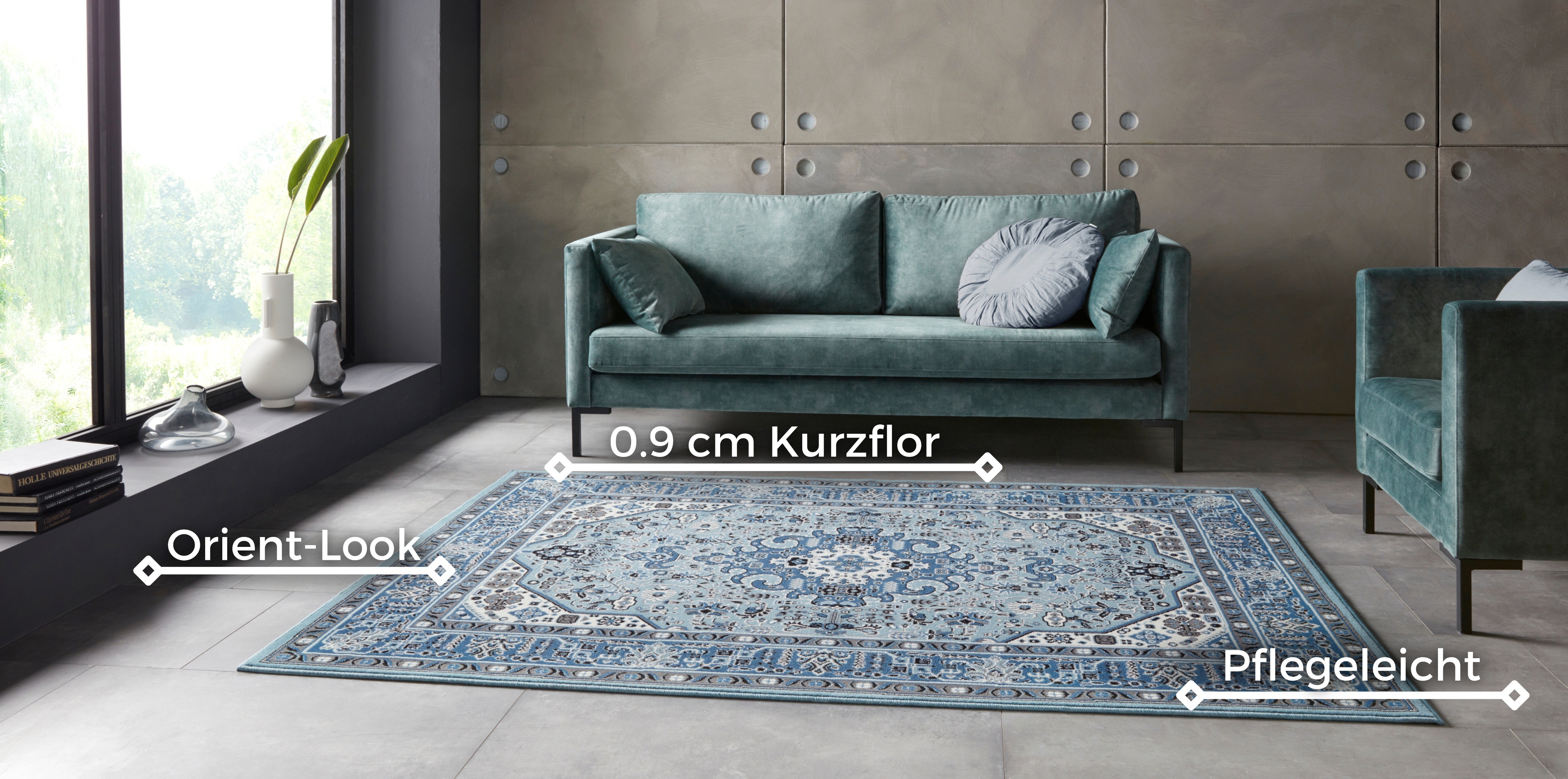 Thumbnail - HANSE Home Teppich "Skazar Isfahan", rechteckig, 9 mm Höhe, Kurzflor, Orient, Läufer, Vintage, Esszimmer, Wohnzimmer, Fl...
