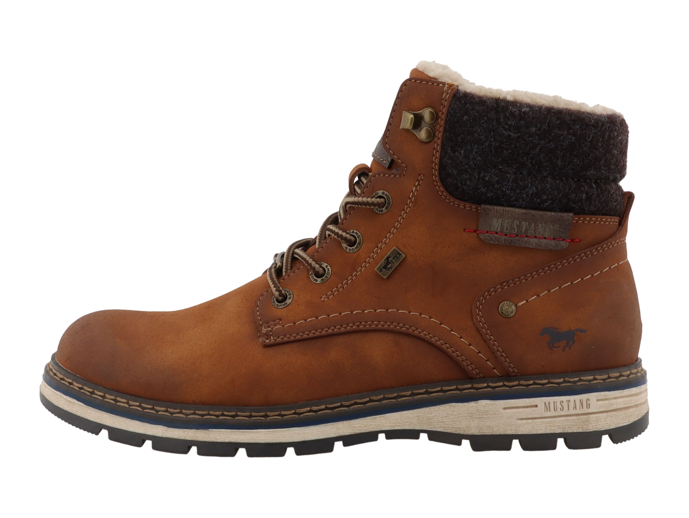 Mustang Shoes Winterboots Schnürboots mit wasserabweisender TEX-Ausstattung